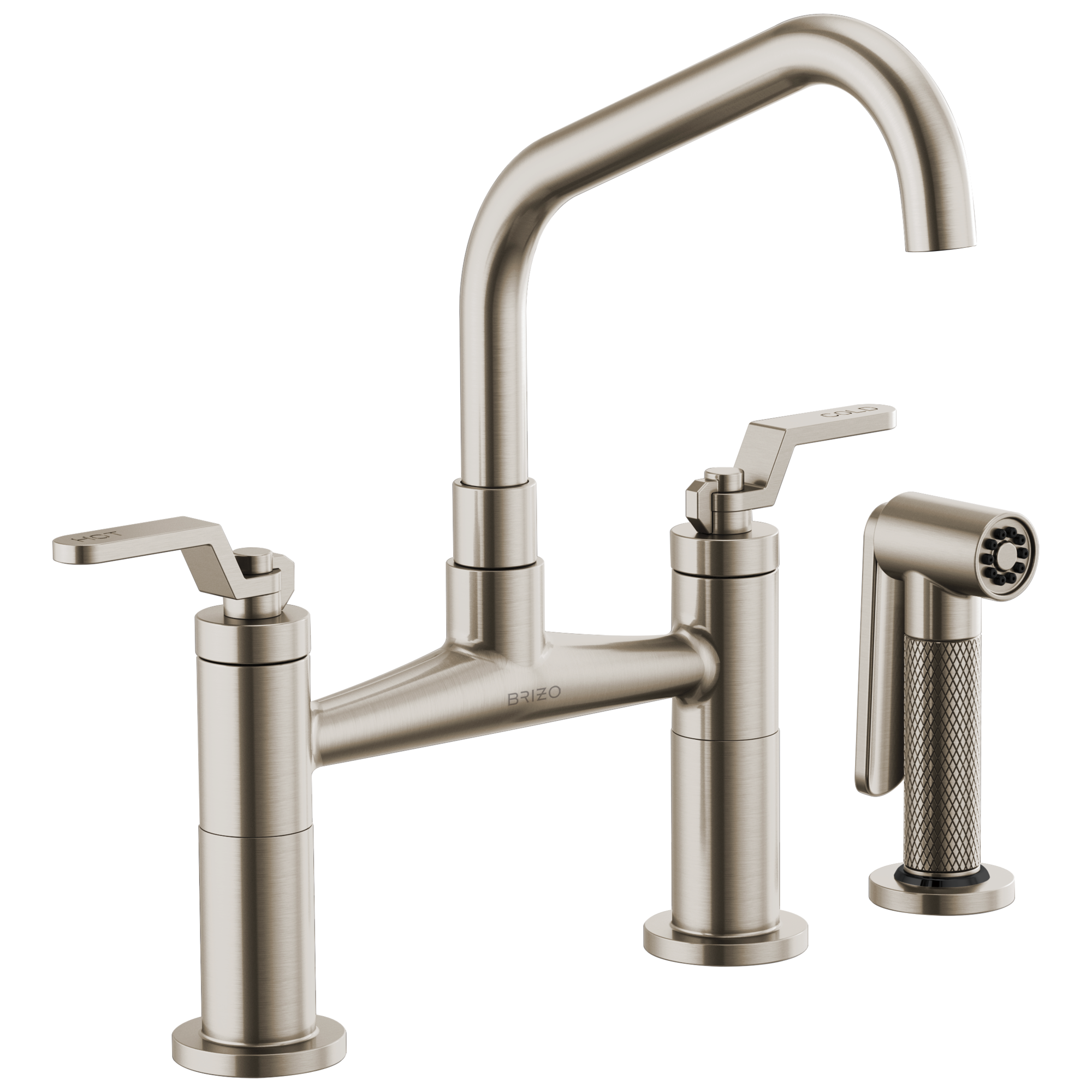 stainless bridge faucet