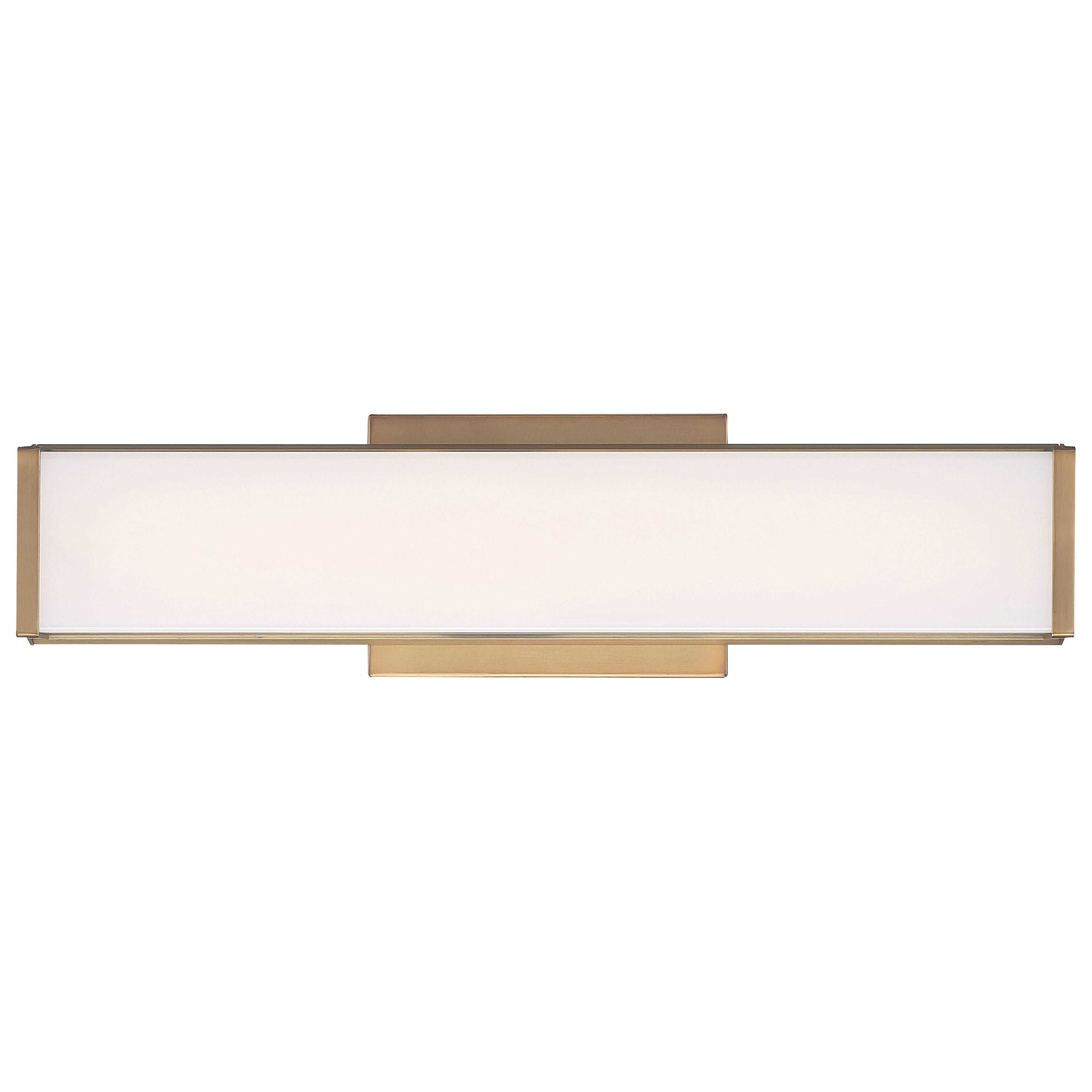 antique brushed brass led vanity
