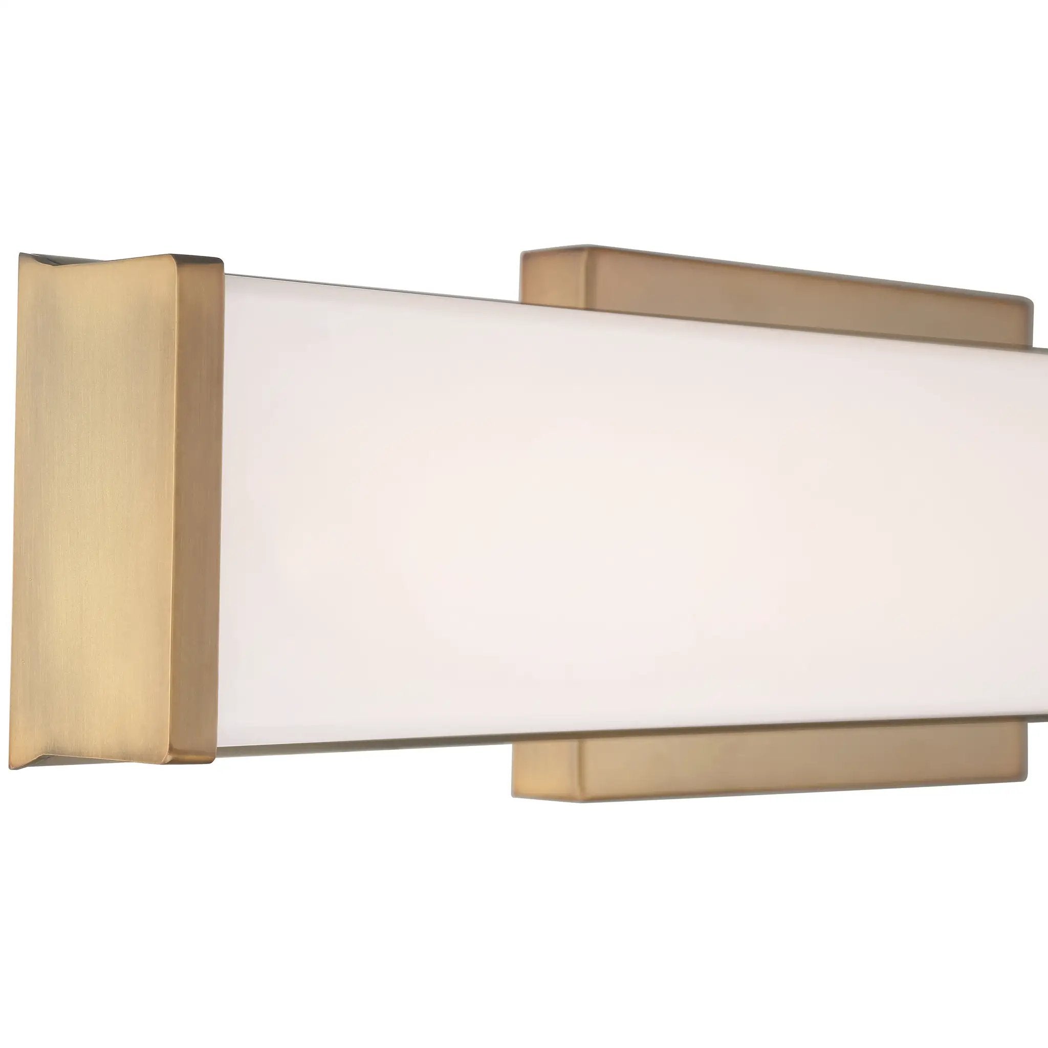 antique brushed brass led vanity