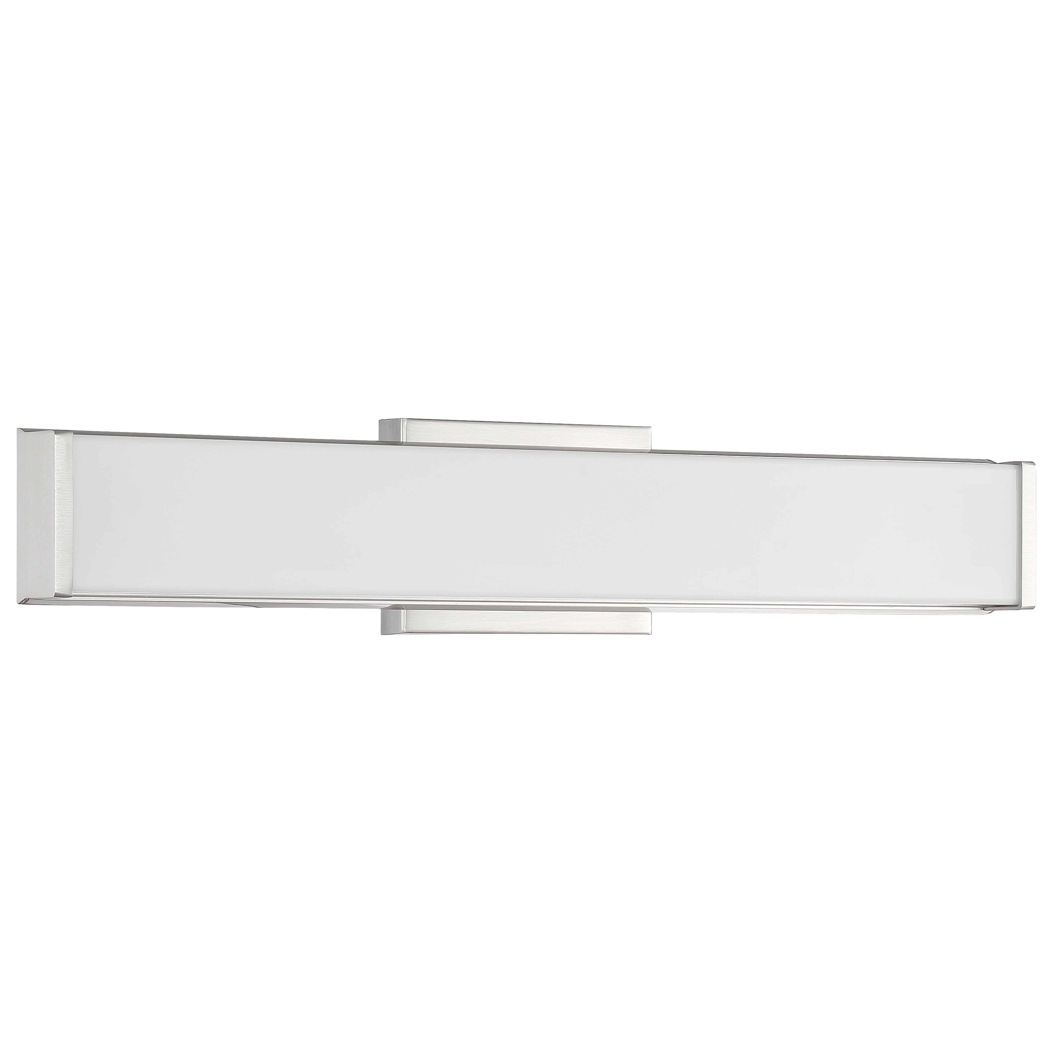 brushed steel led vanity