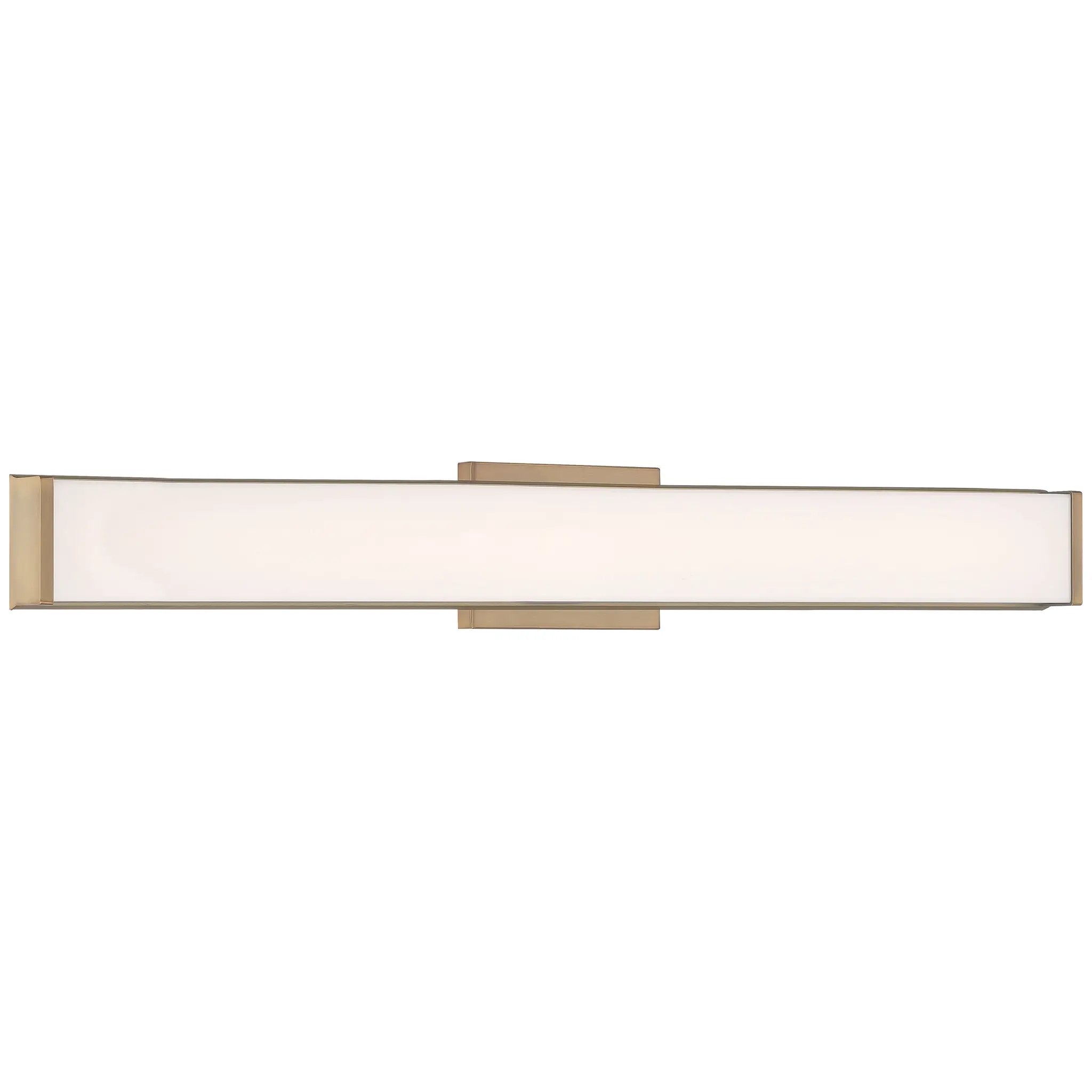 antique brushed brass led vanity