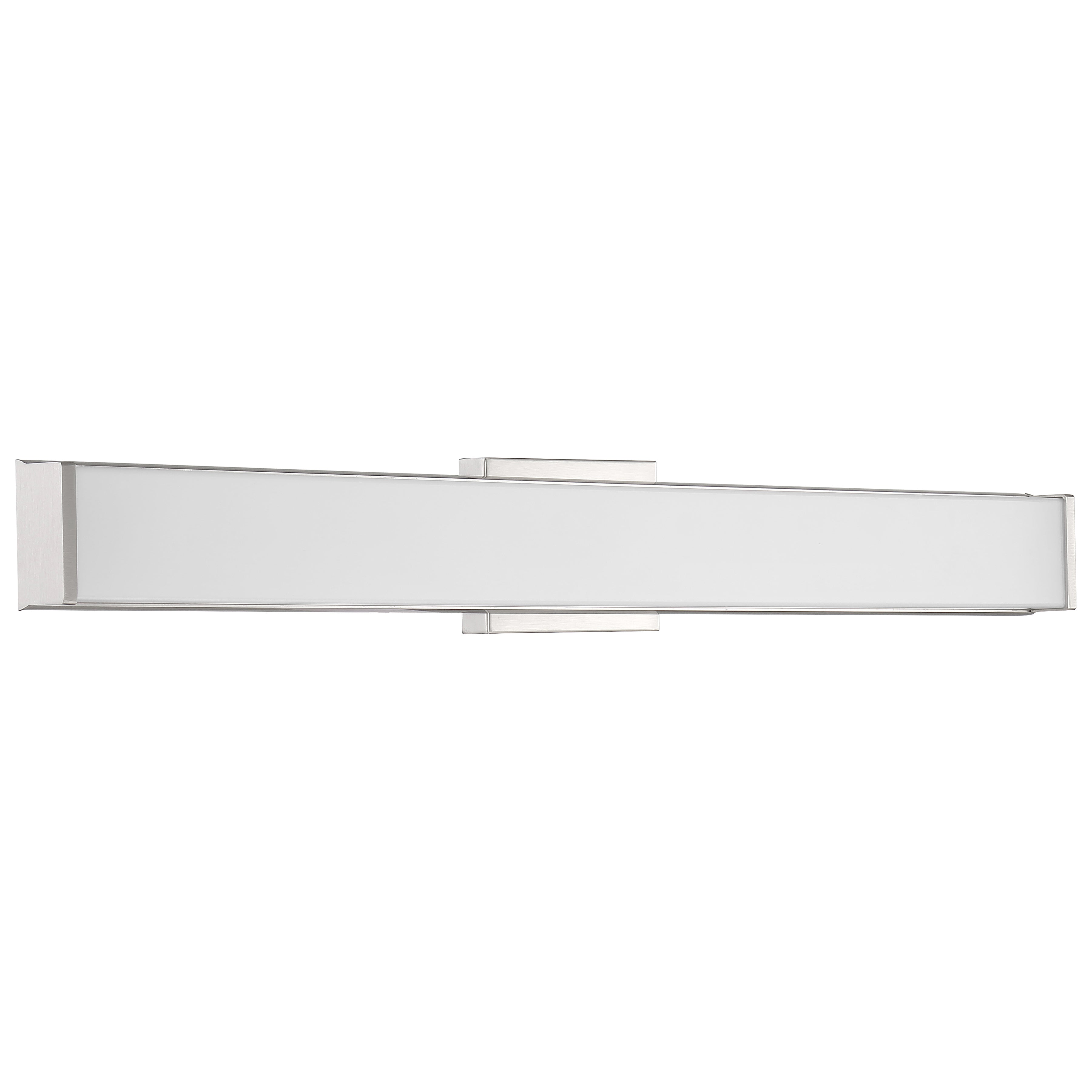 brushed steel led vanity