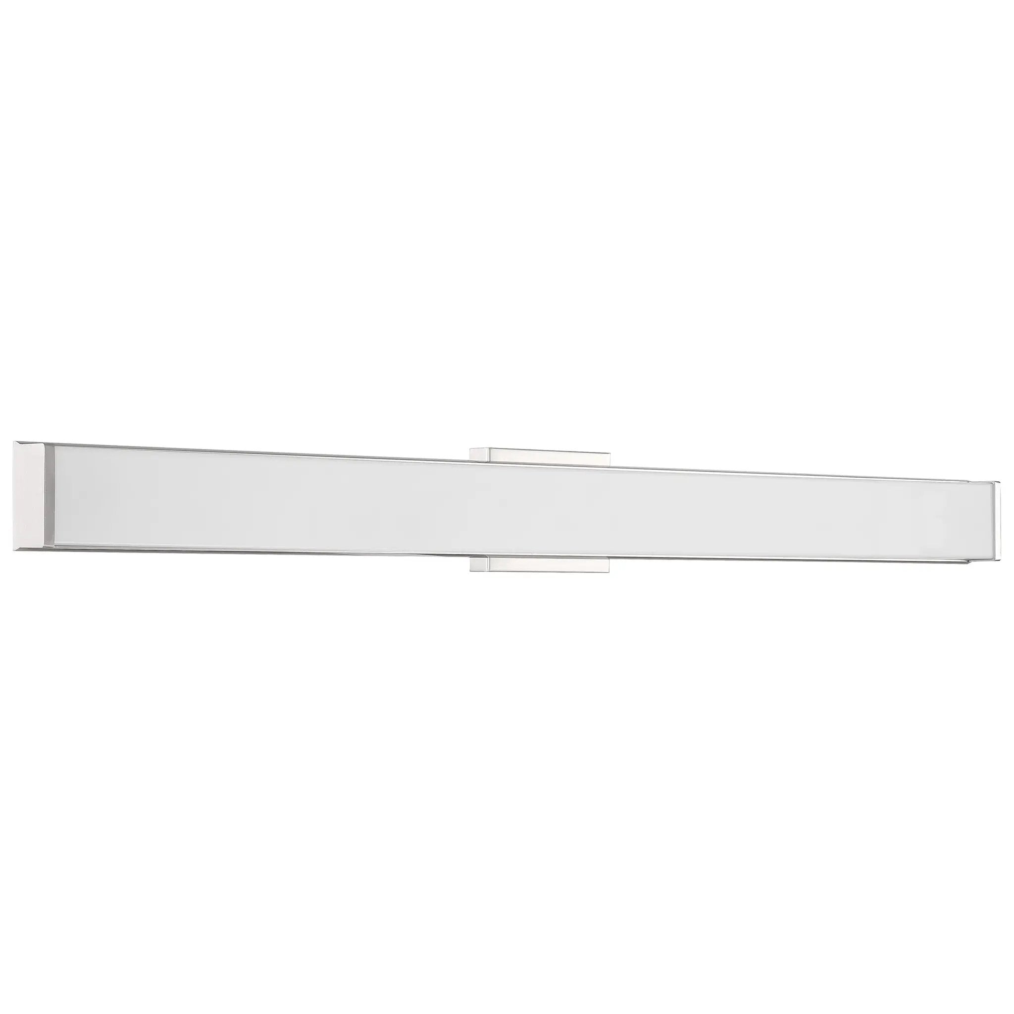 brushed steel led vanity