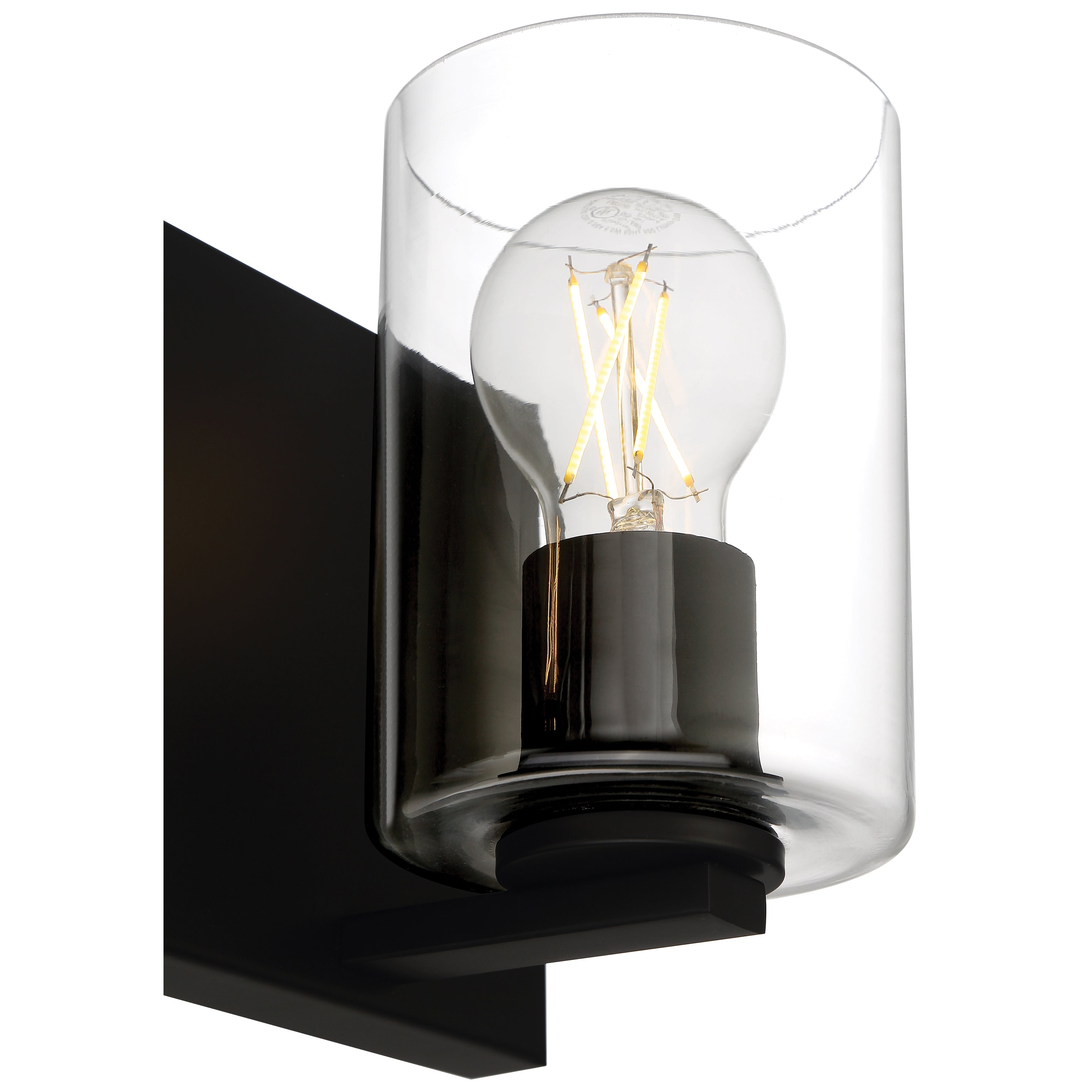 matte black 3 light led vanity