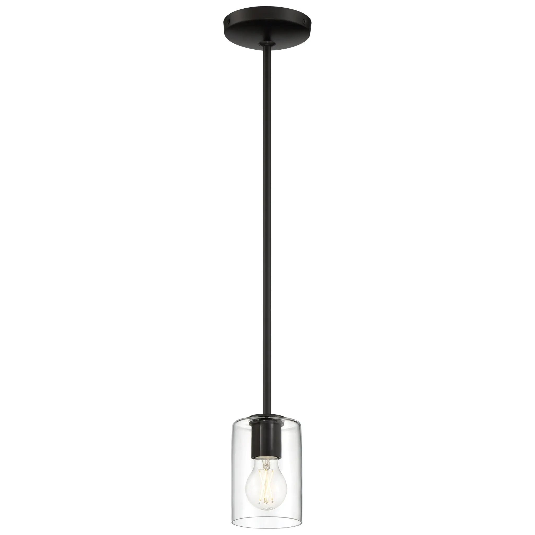 matte black led pendant