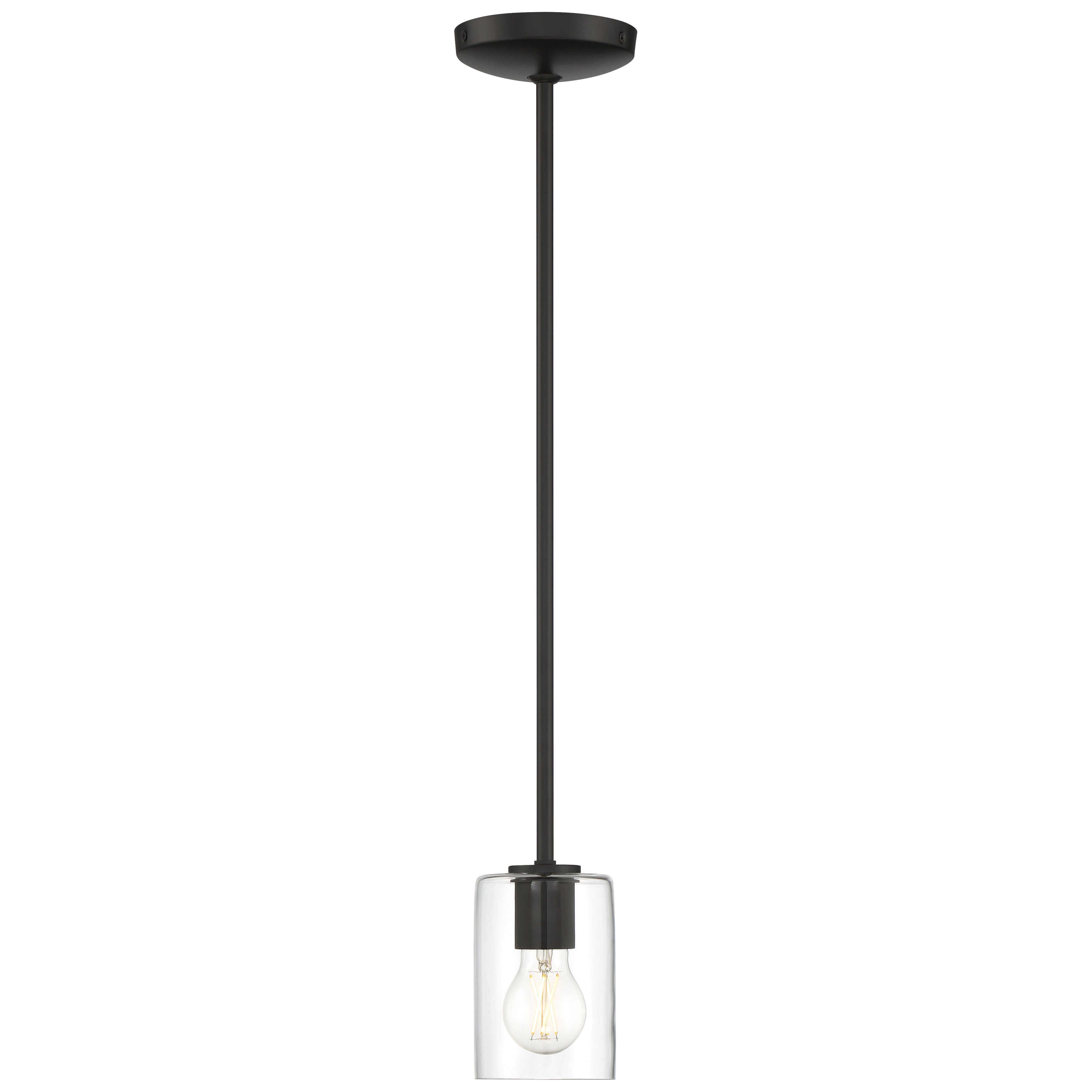 matte black led pendant
