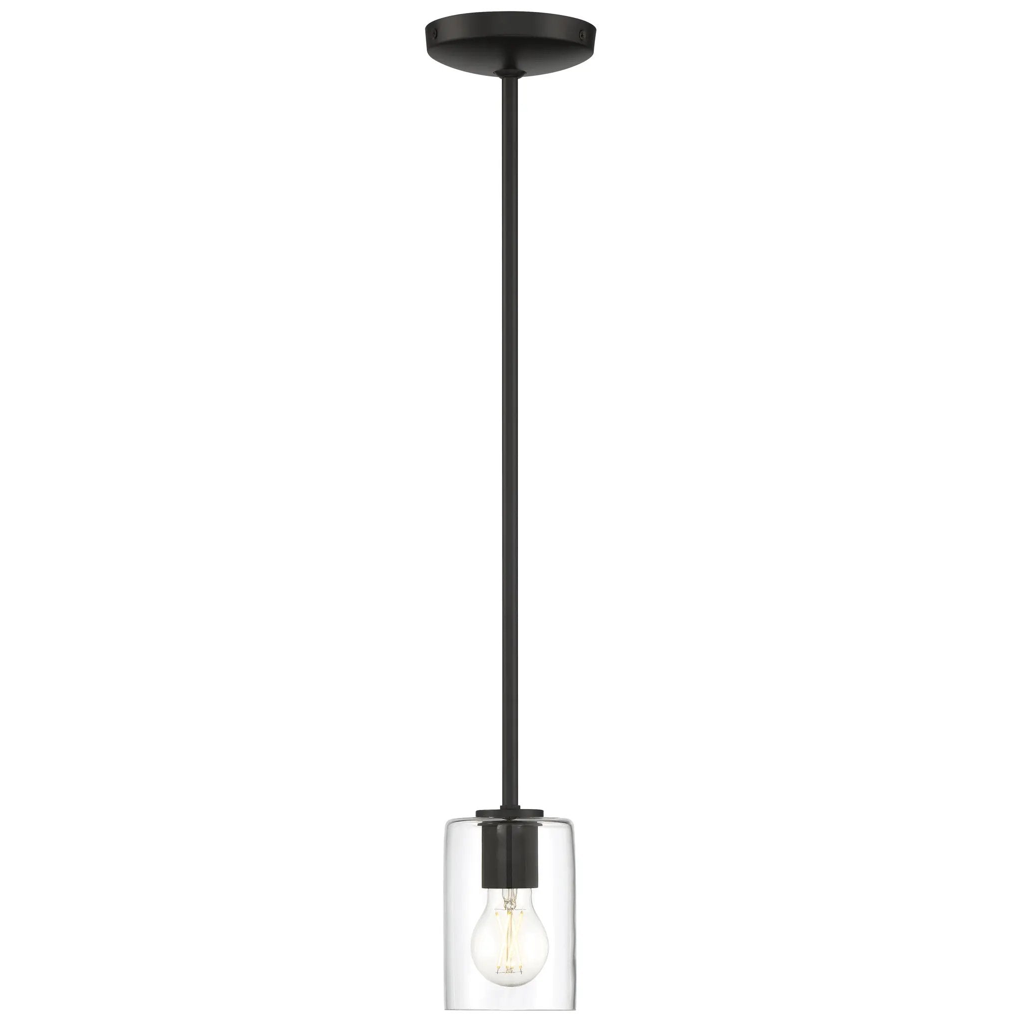 matte black led pendant