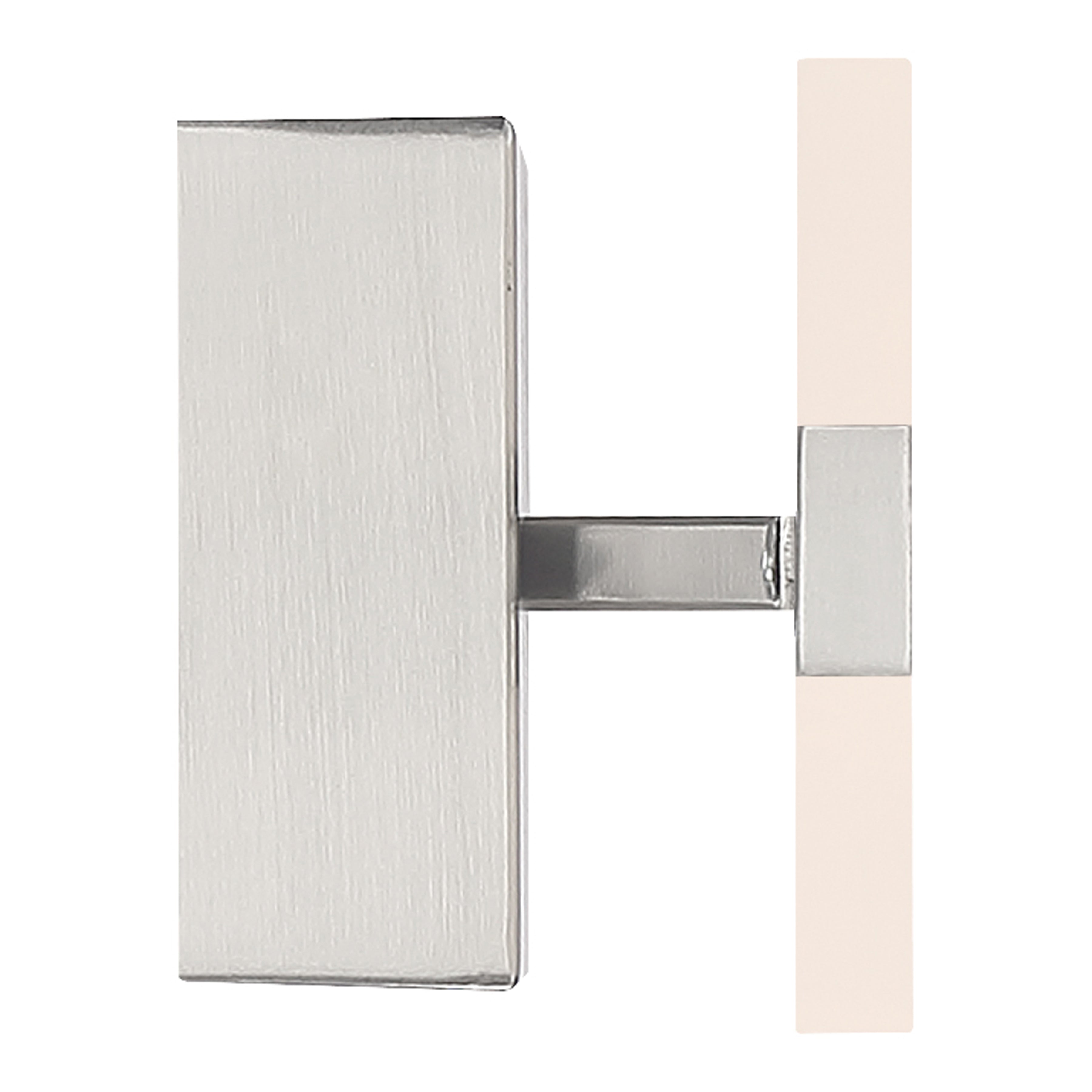 brushed steel led vanity