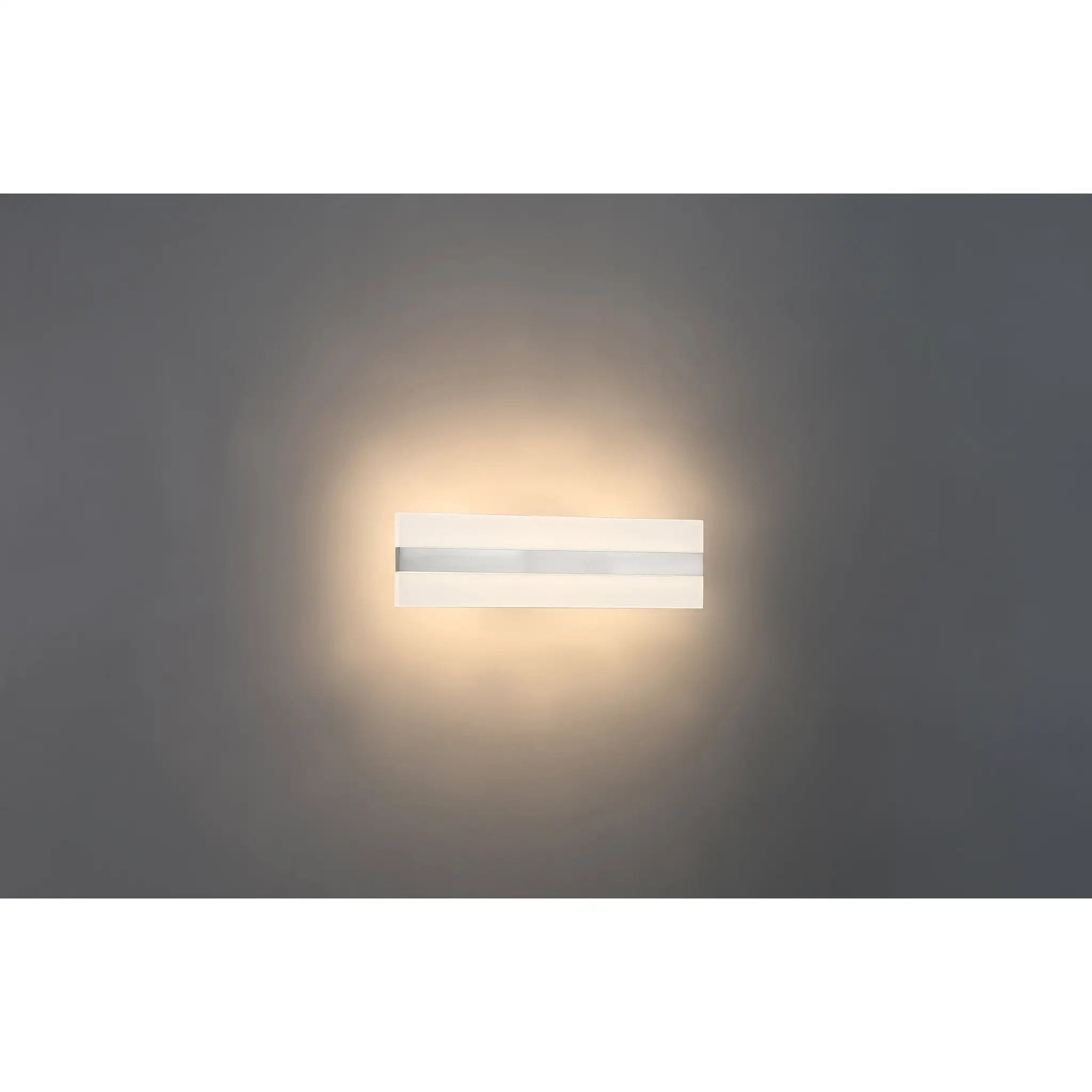 brushed steel led vanity