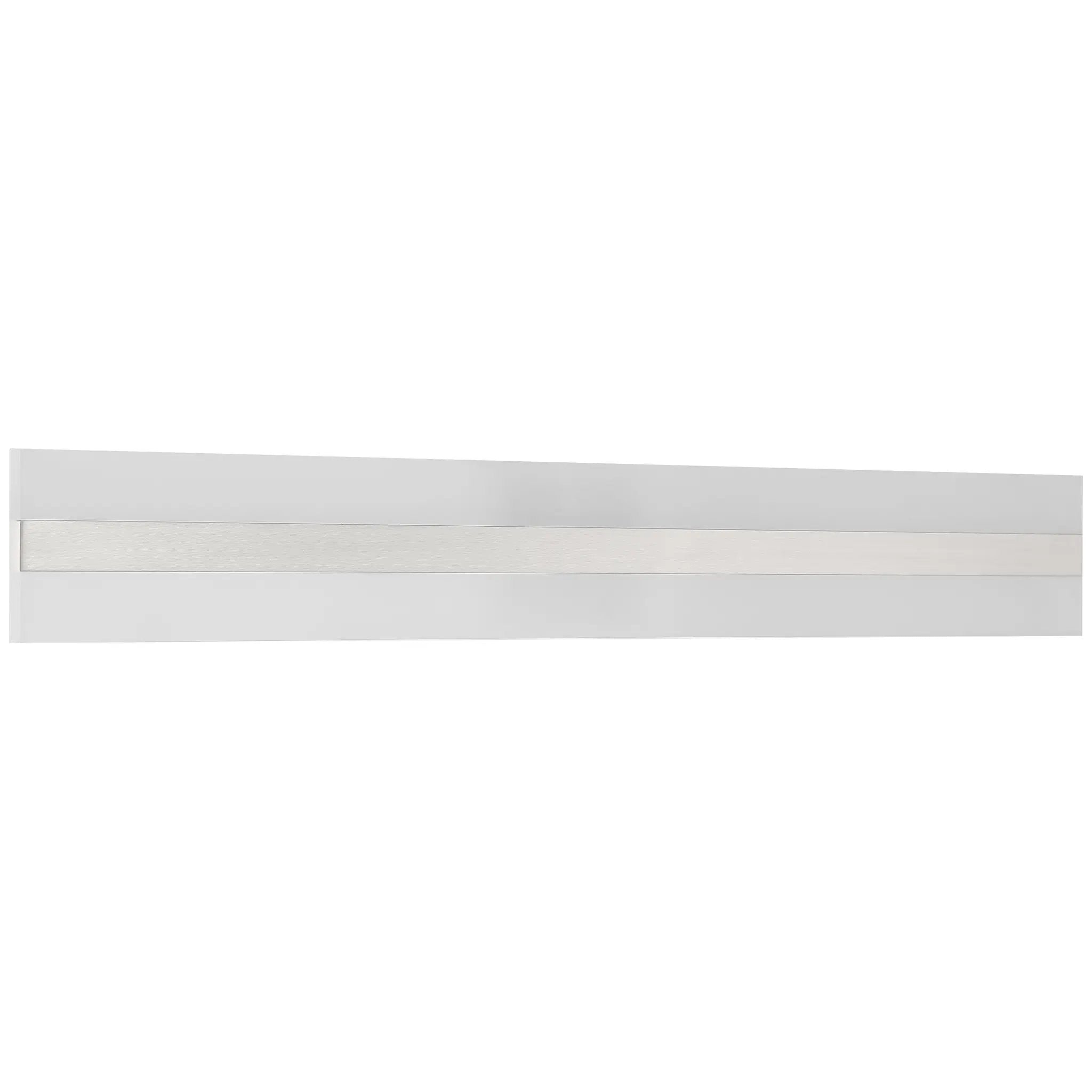 brushed steel led vanity
