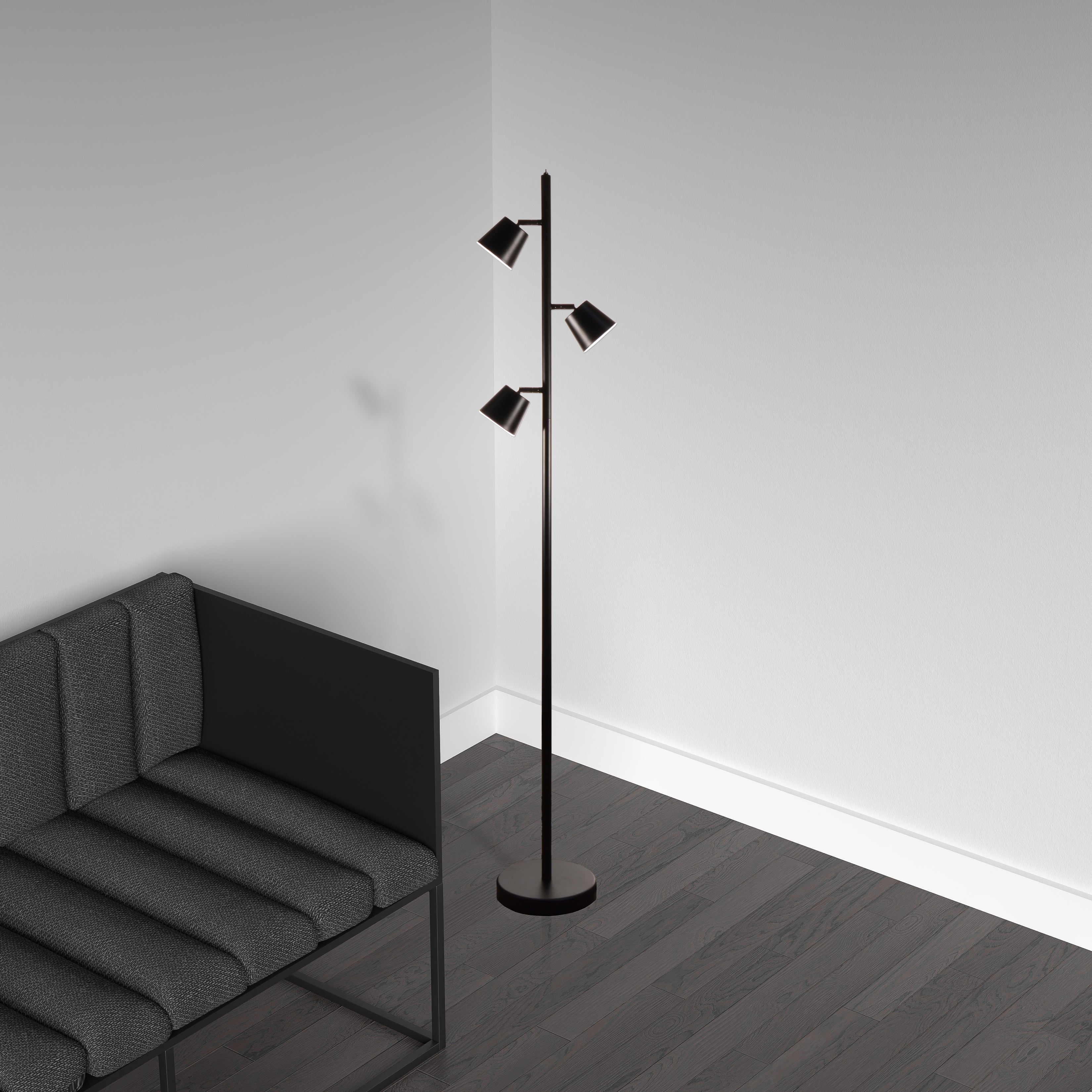 matte black floor lamp