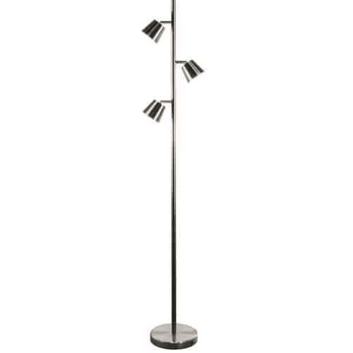 satin chrome floor lamp