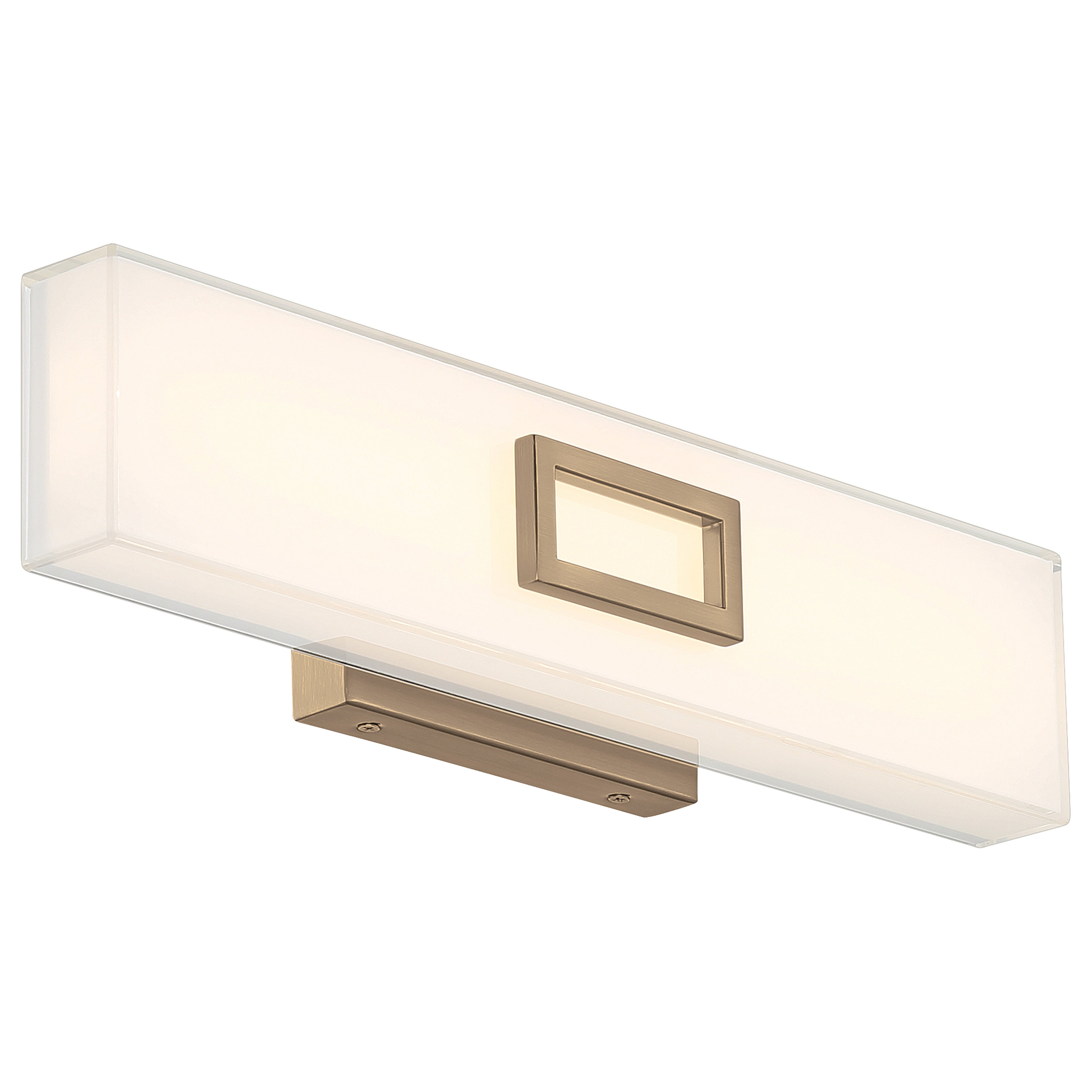 antique brushed brass led vanity