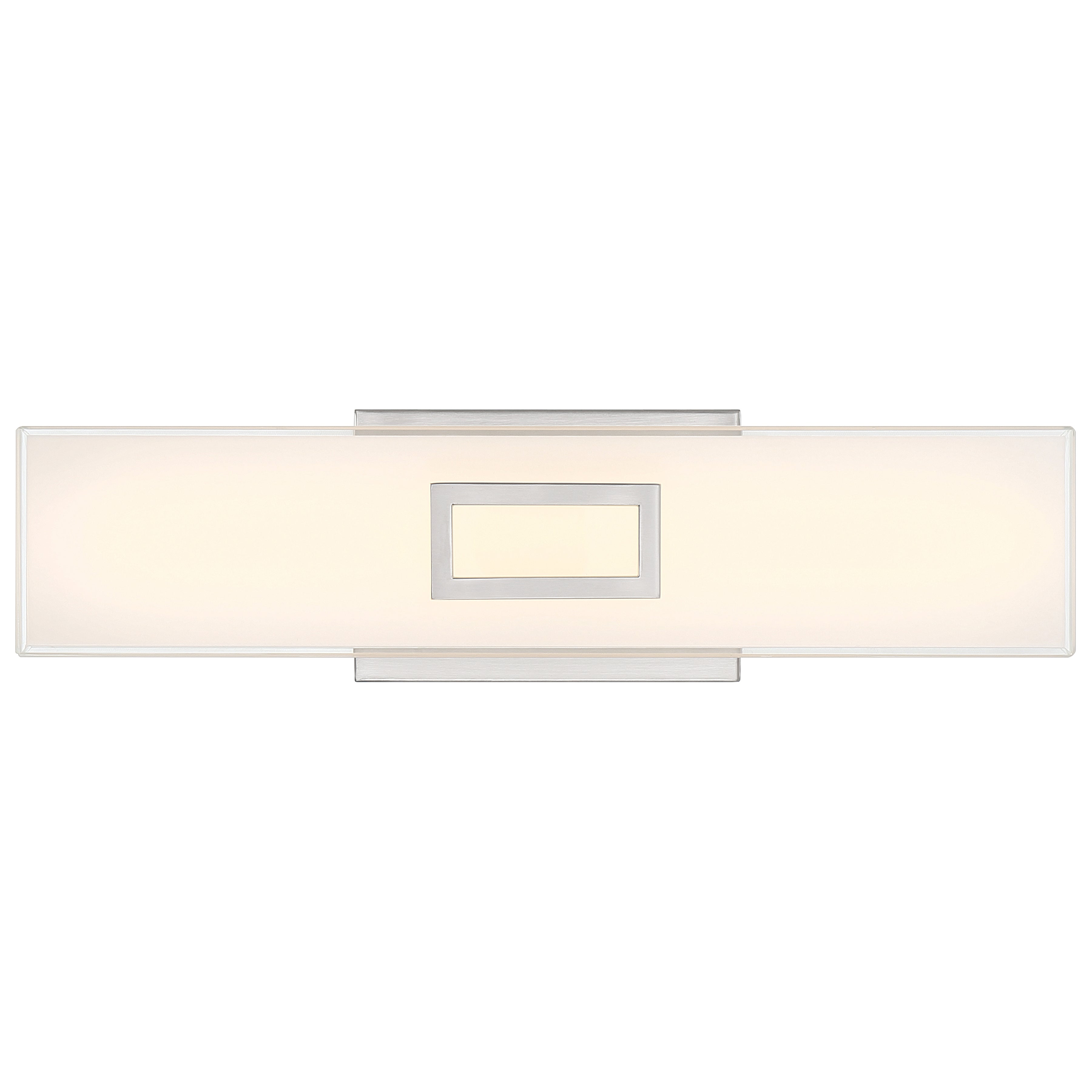 brushed steel led vanity