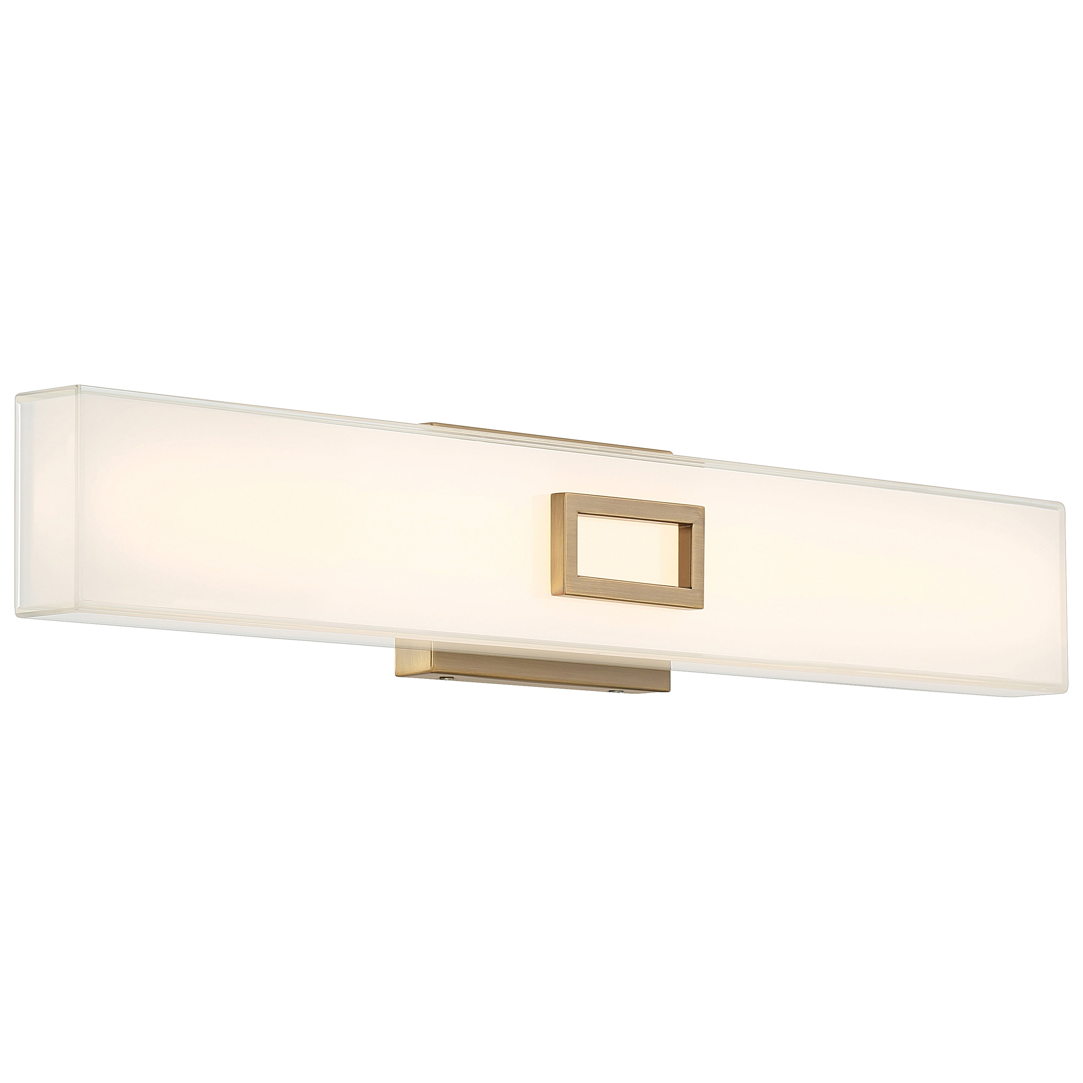 antique brushed brass led vanity
