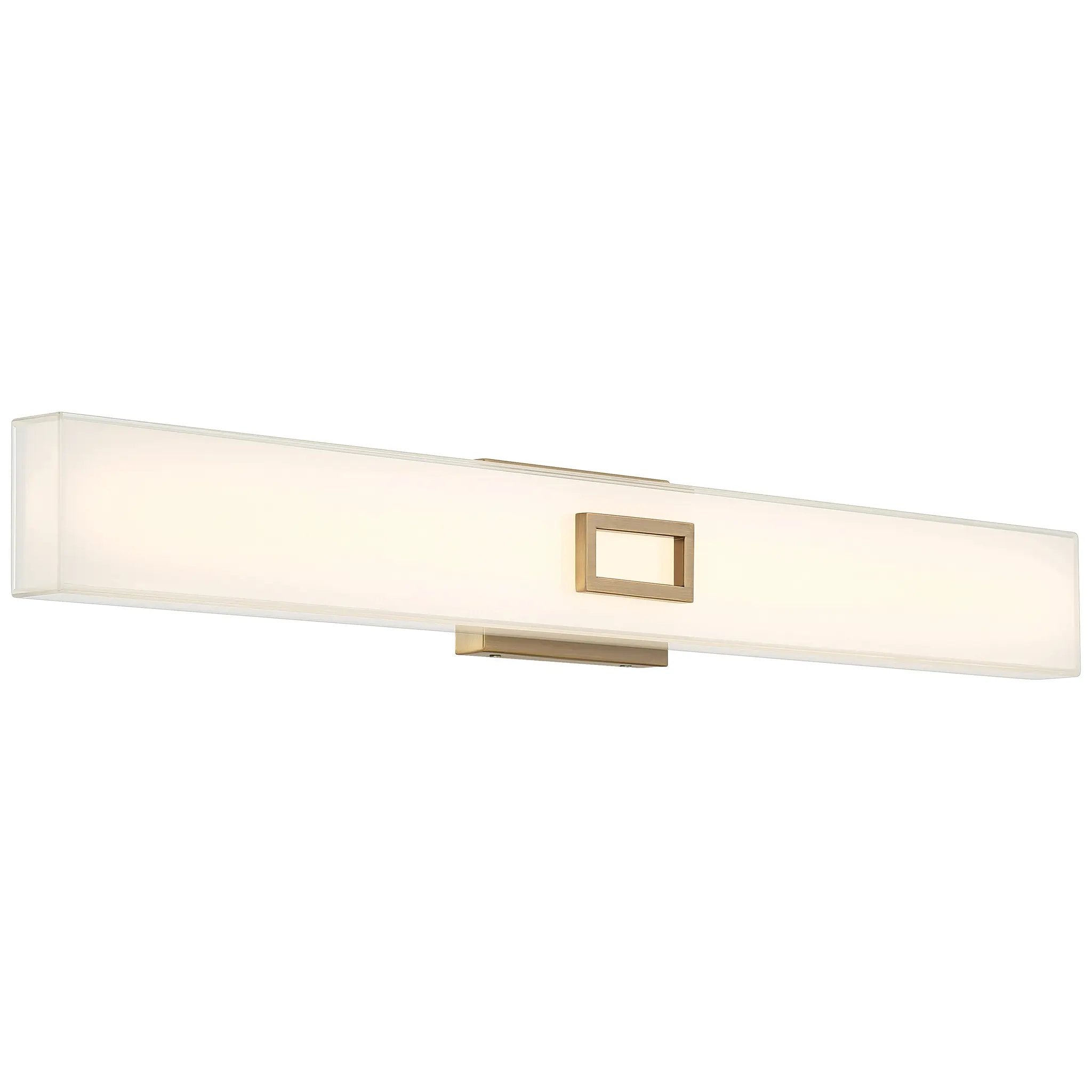 antique brushed brass led vanity