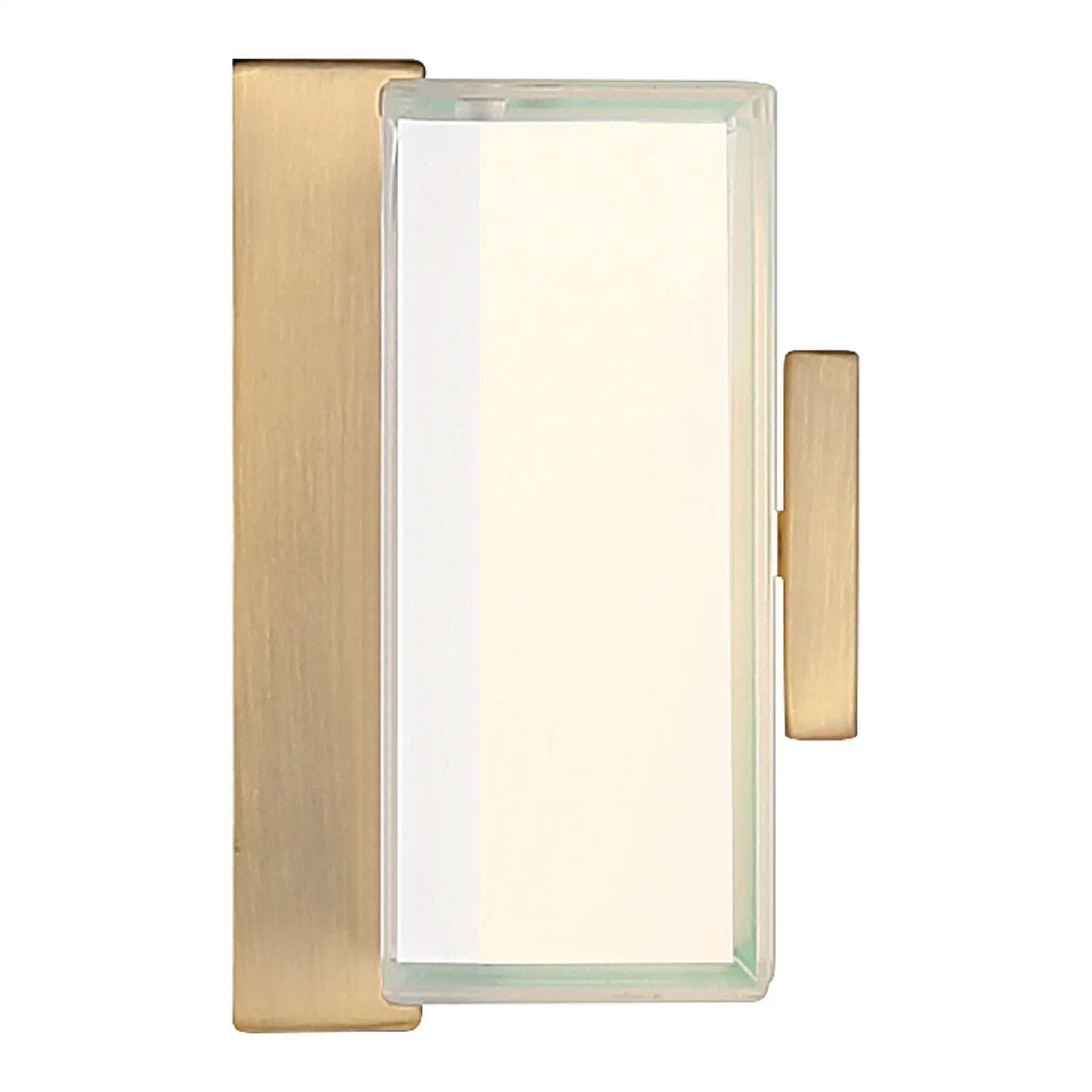 antique brushed brass led vanity