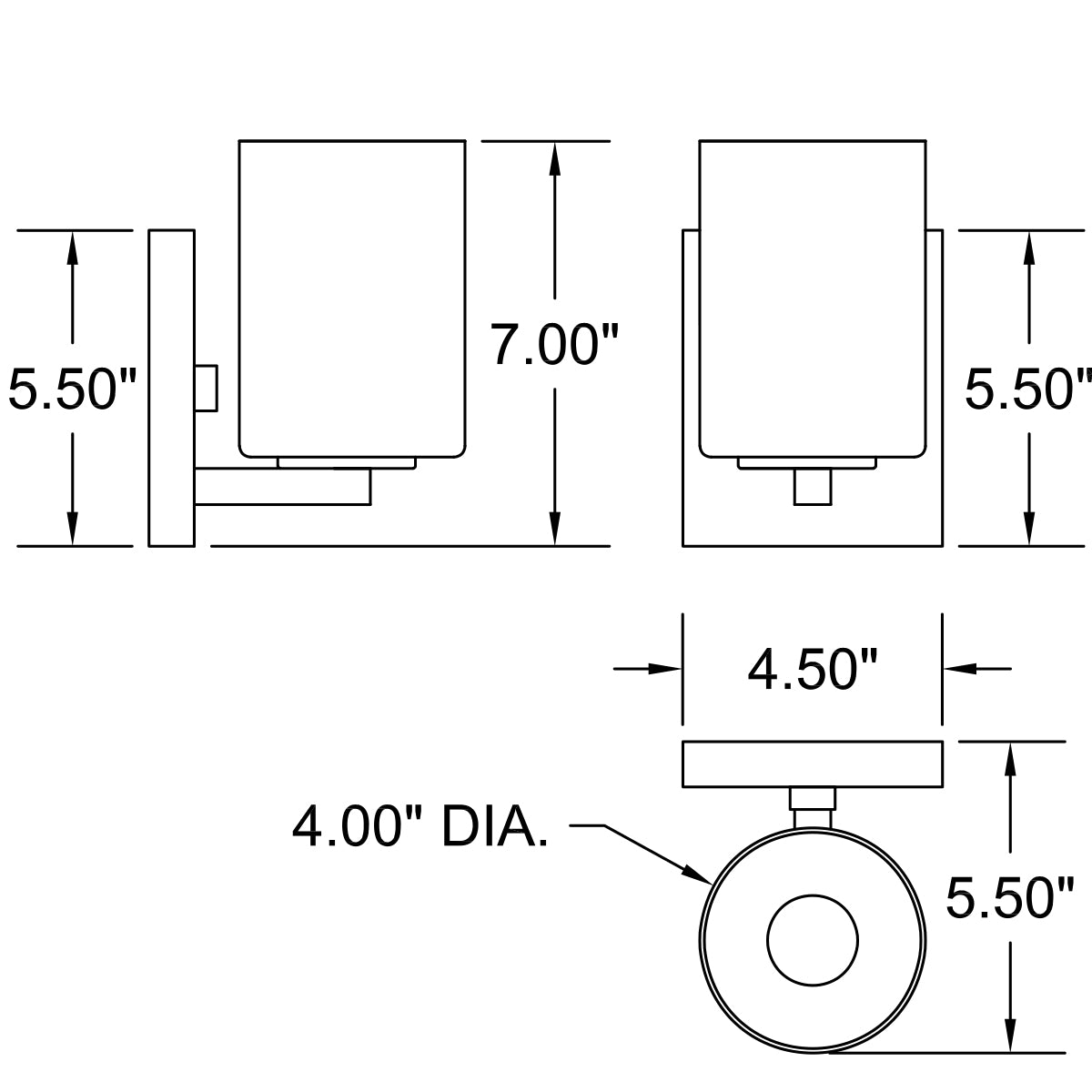 brushed steel wall sconce