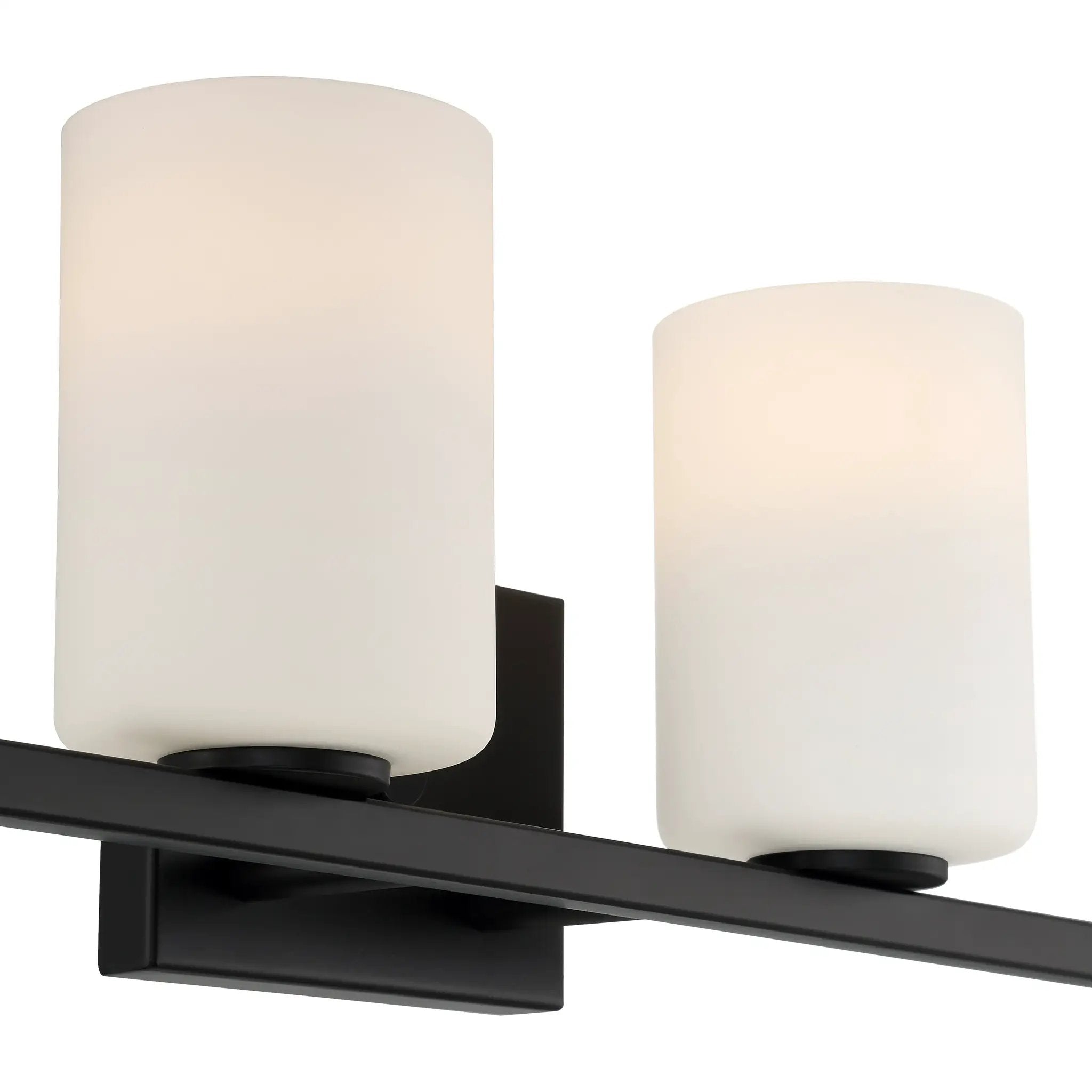 matte black light vanity