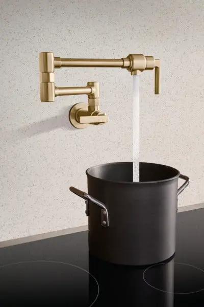 Brizo Kintsu Wall Mount Pot Filler with Lever Handle by Brizo