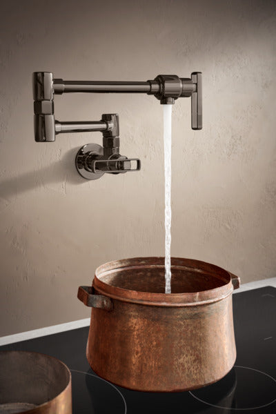 Brizo Kintsu Wall Mount Pot Filler with Knob Handle