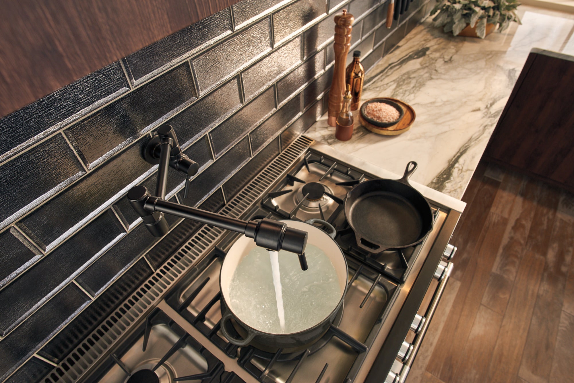 matte black pot filler