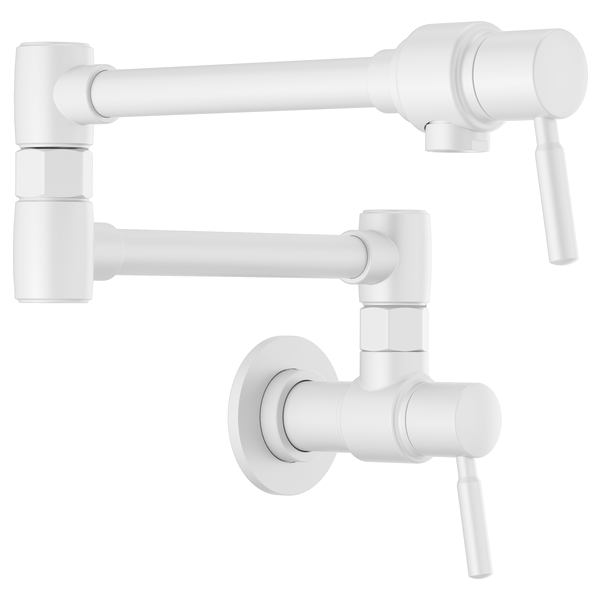Brizo European Wall Mount Pot Filler Faucet - Matte White by Brizo