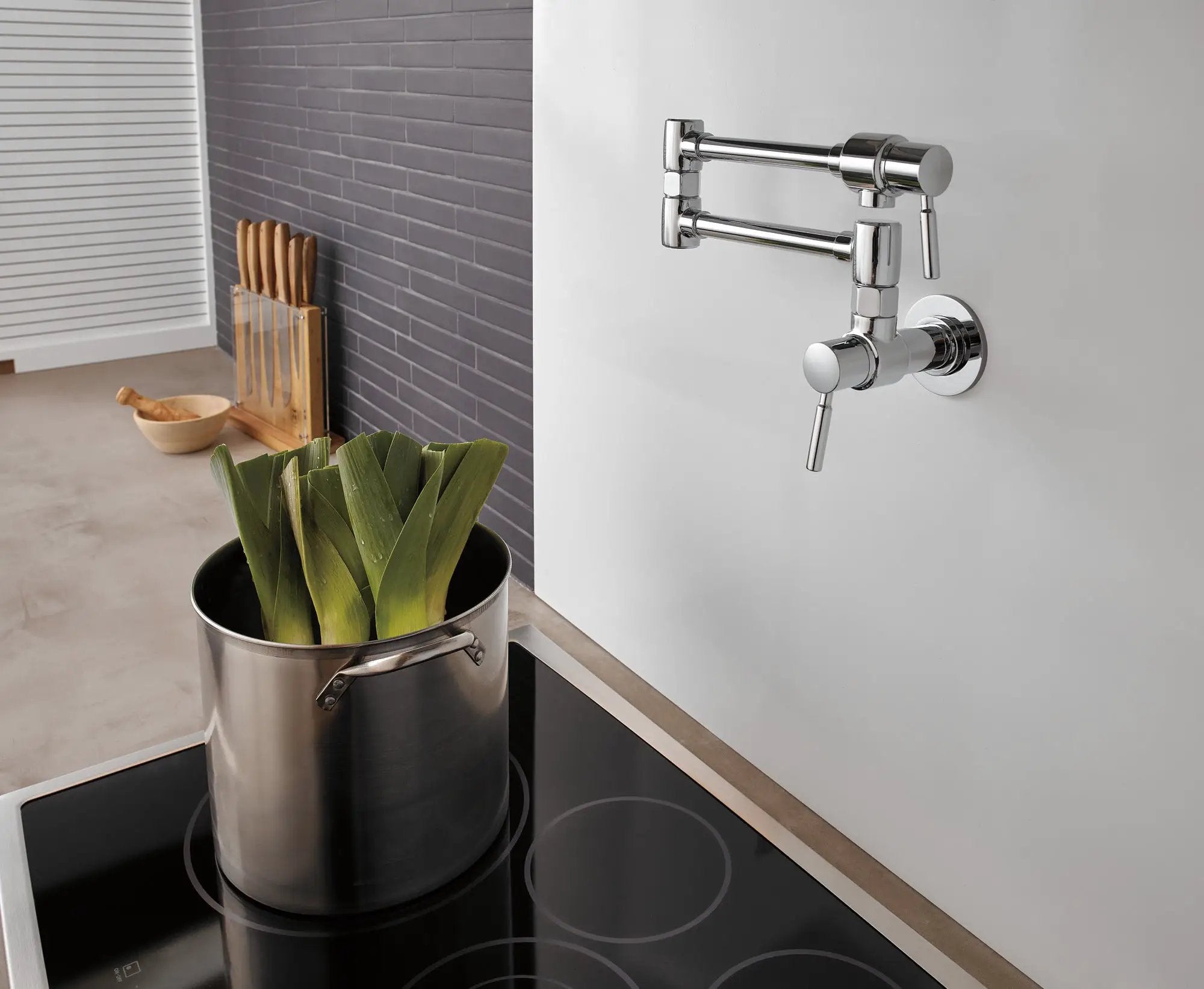 chrome pot filler