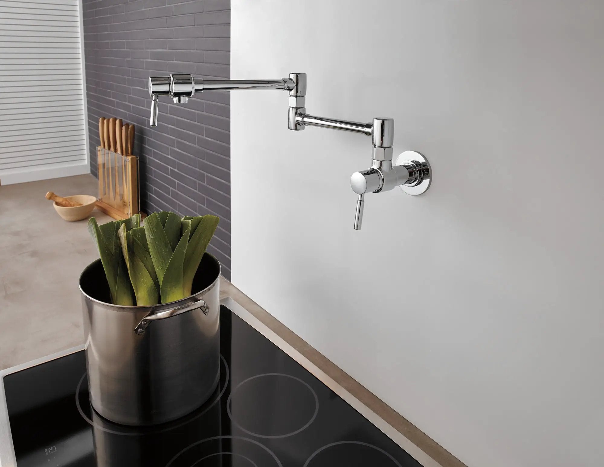 chrome pot filler