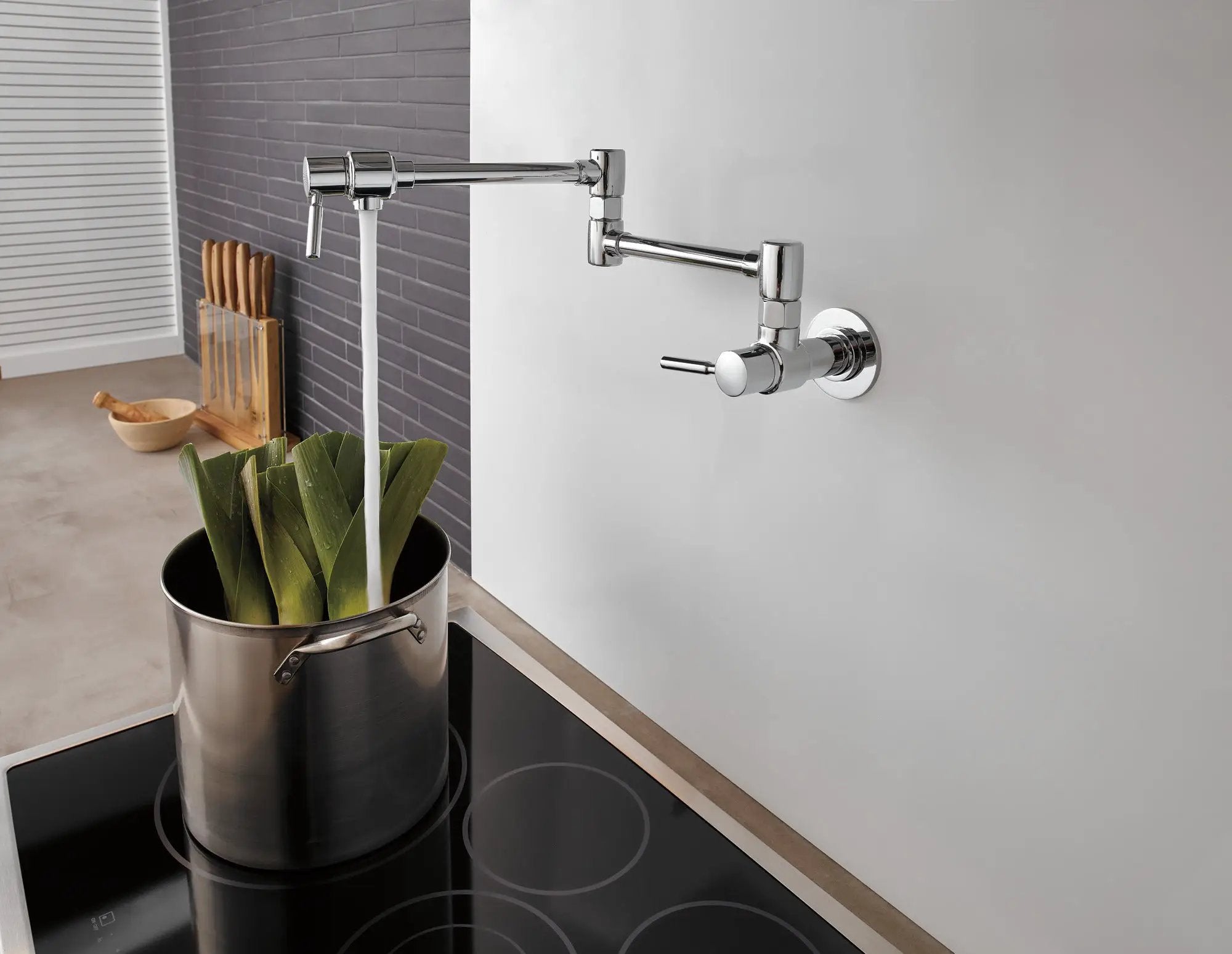 chrome pot filler