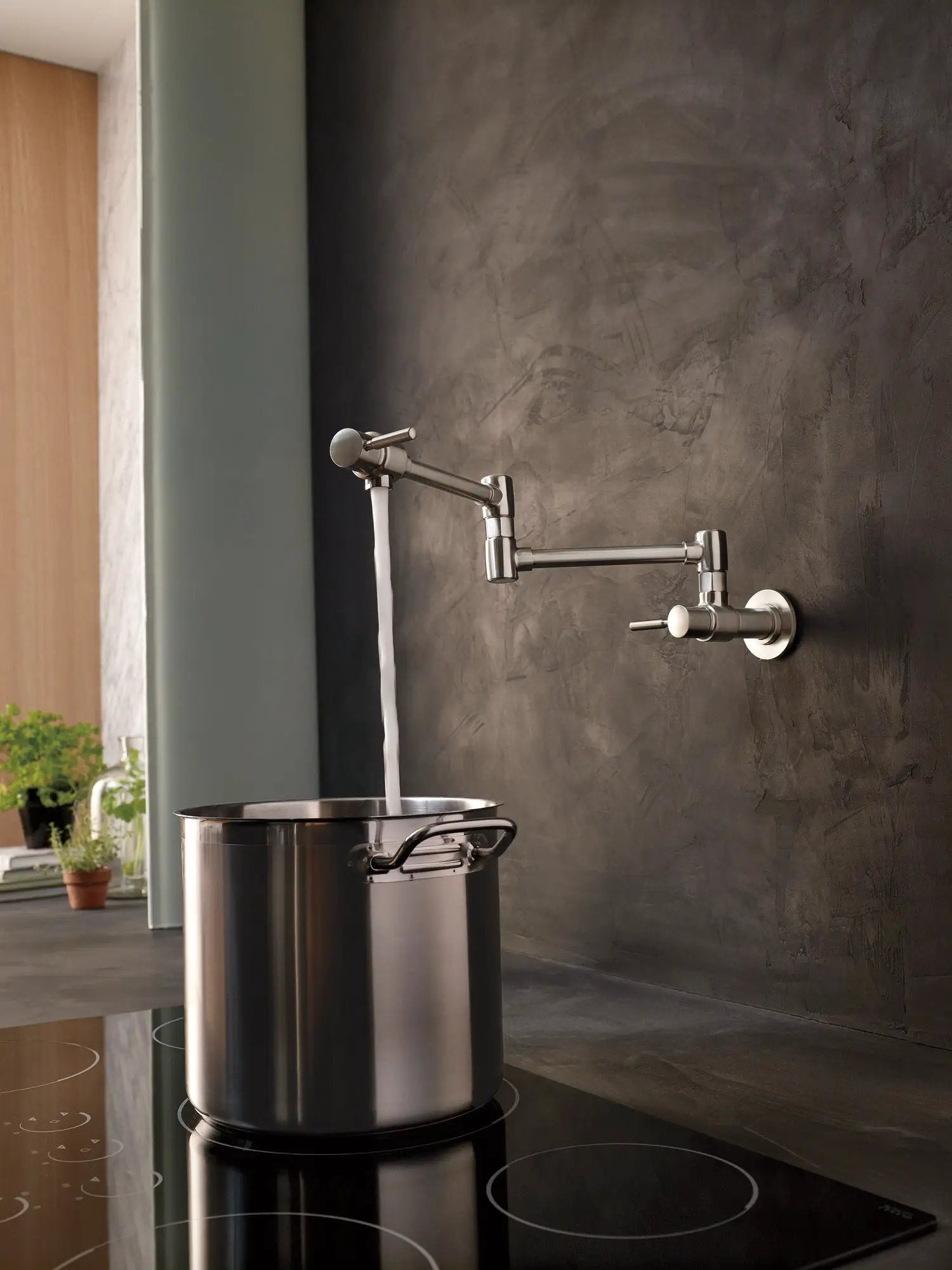 stainless pot filler