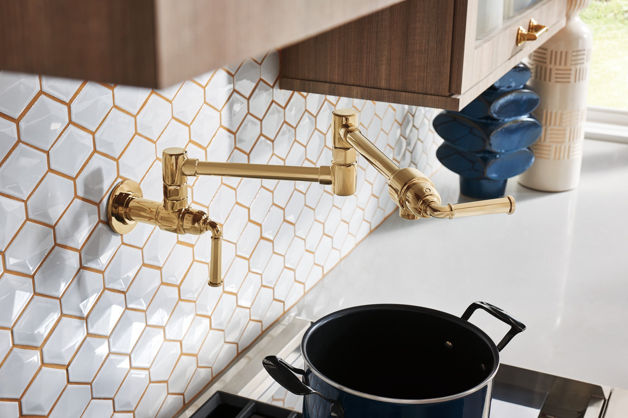 luxe gold drawer pull