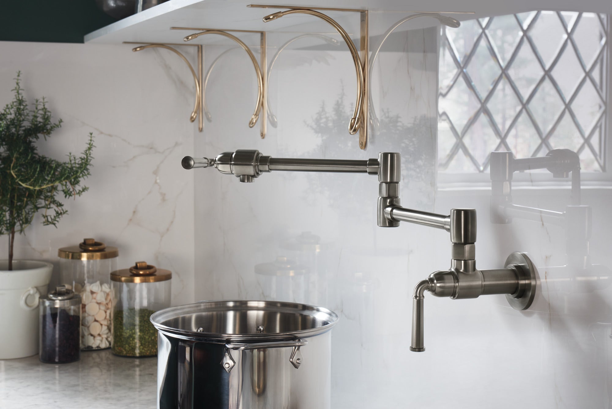 luxe steel pot filler