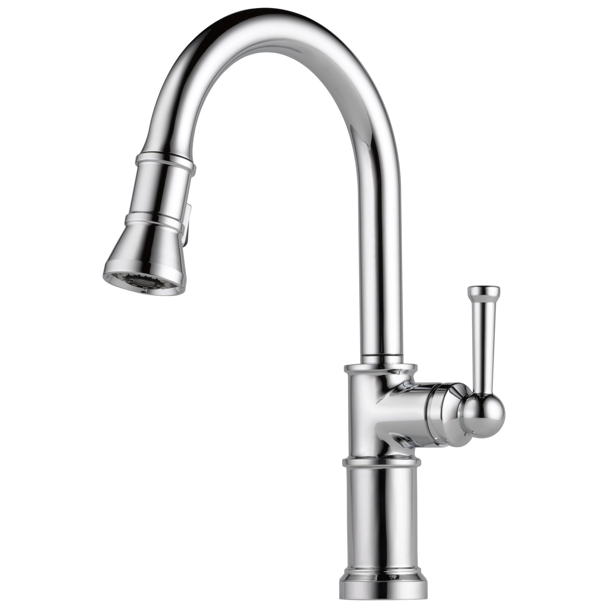 chrome kitchen faucet