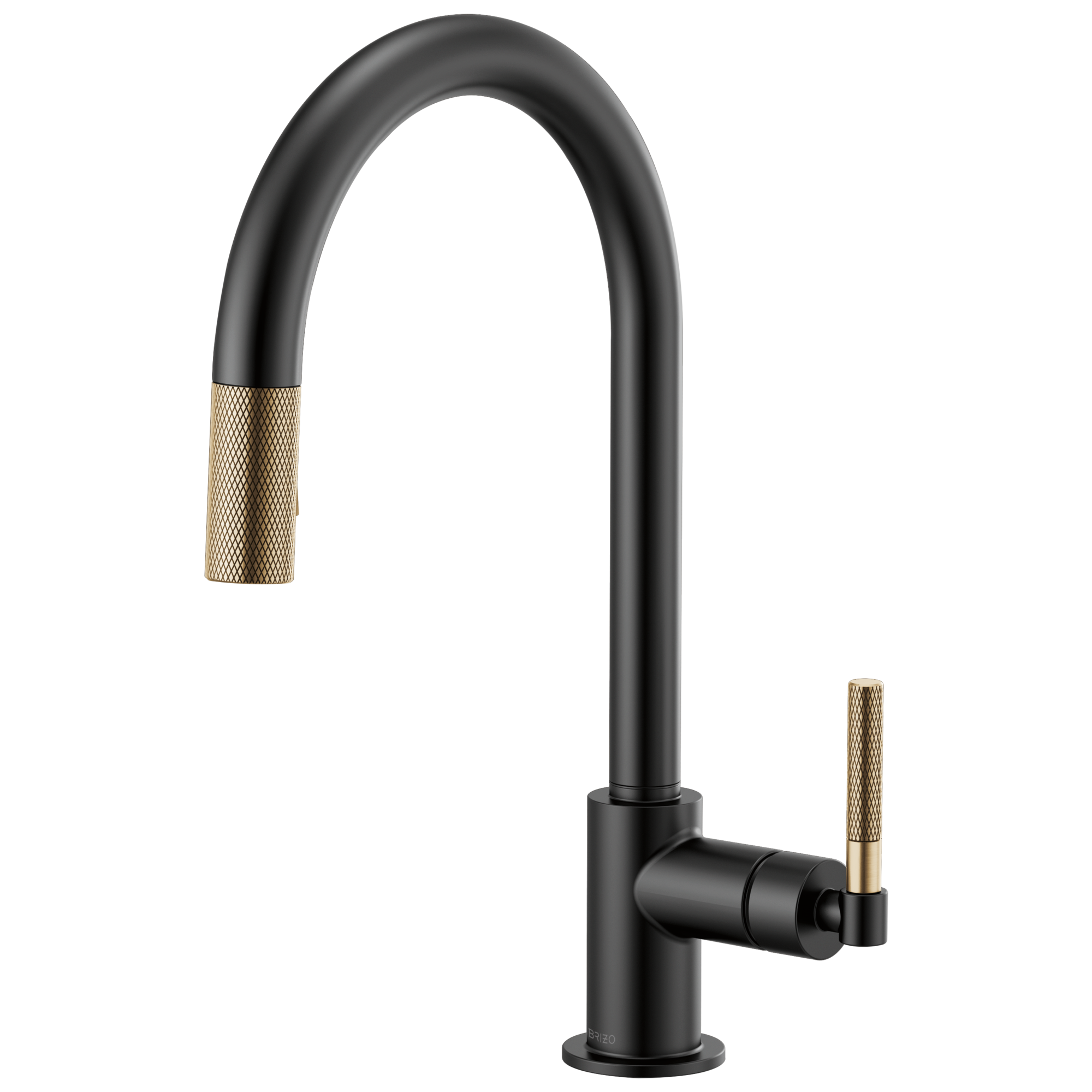 Brizo Litze Pull-Down Faucet with Arc Spout and Knurled Handle by Brizo