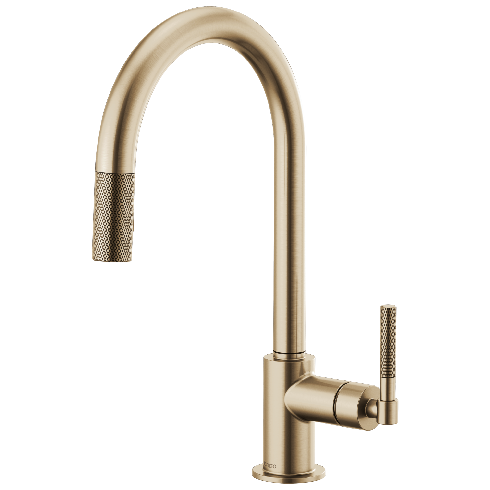 Brizo Litze Pull-Down Faucet with Arc Spout and Knurled Handle by Brizo