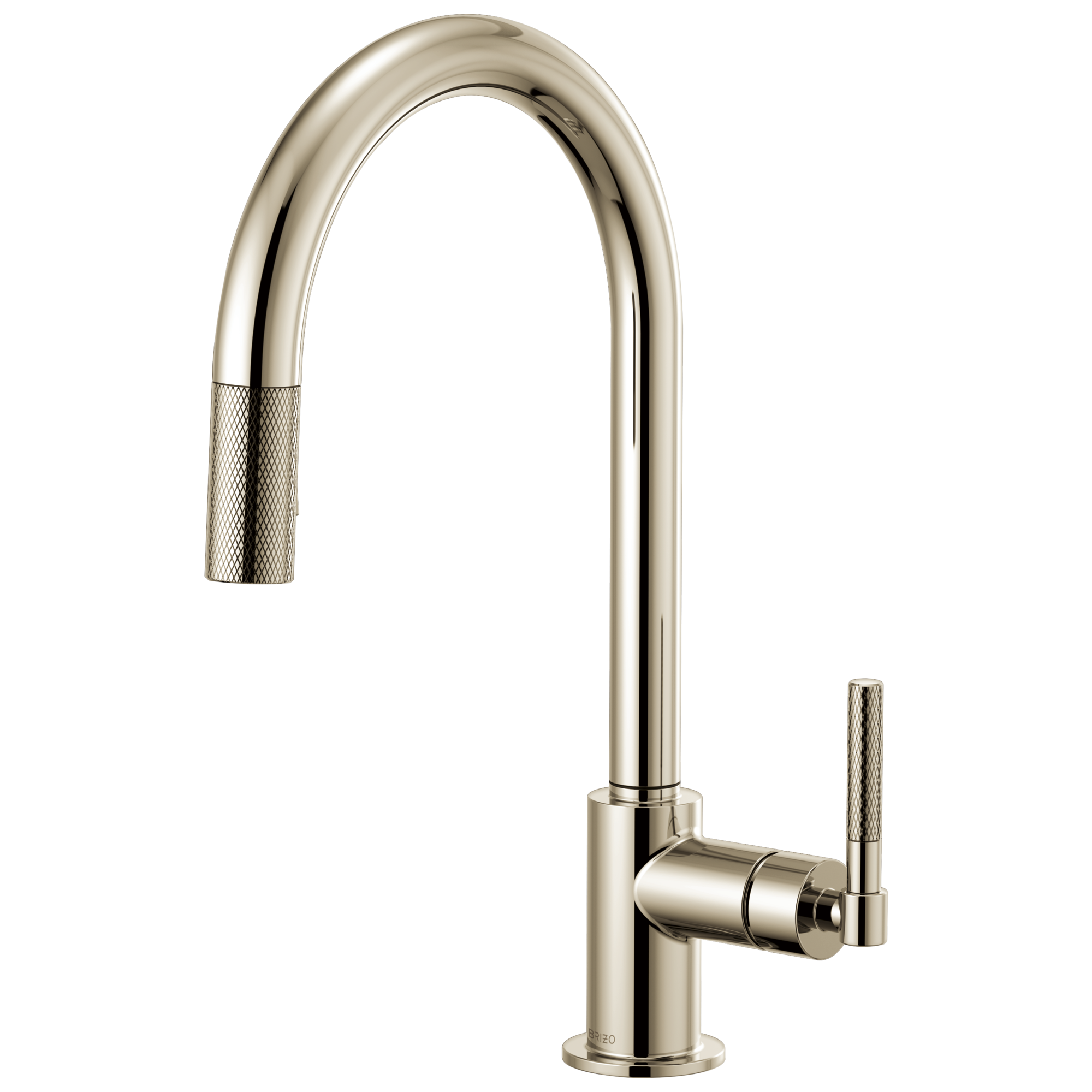 Brizo Litze Pull-Down Faucet with Arc Spout and Knurled Handle by Brizo