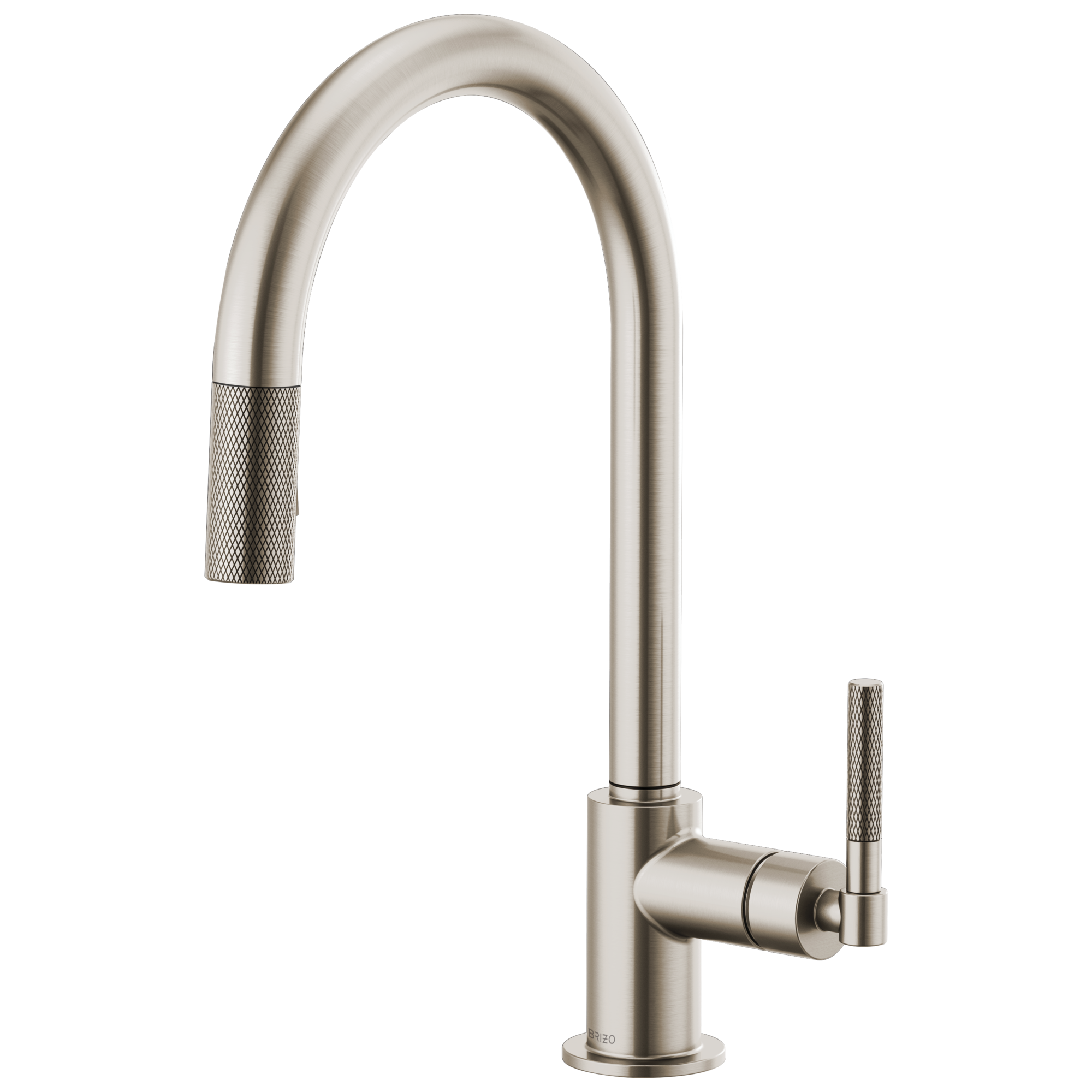 Brizo Litze Pull-Down Faucet with Arc Spout and Knurled Handle by Brizo