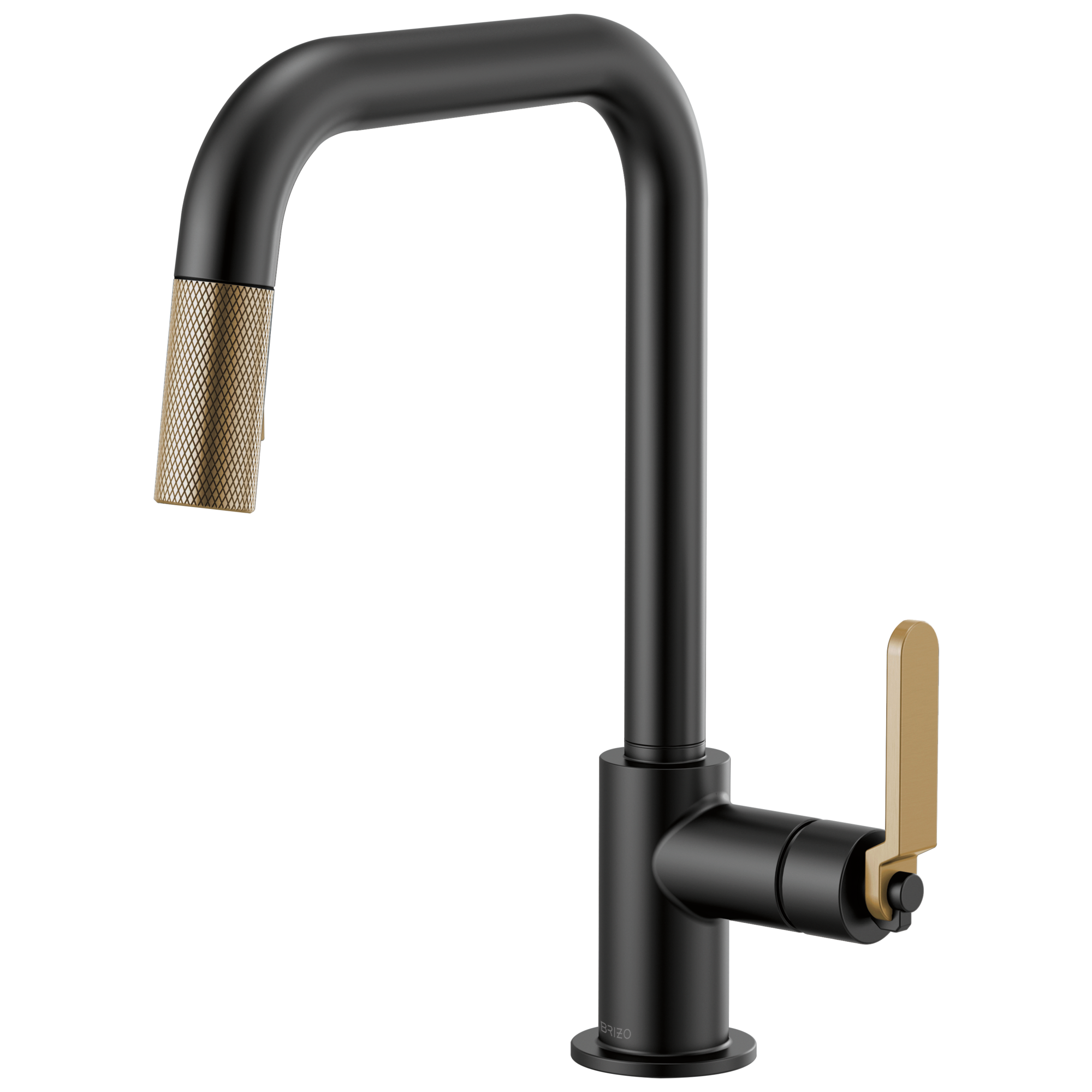 Brizo Litze Pull-Down Faucet with Square Spout and Industrial Handle by Brizo