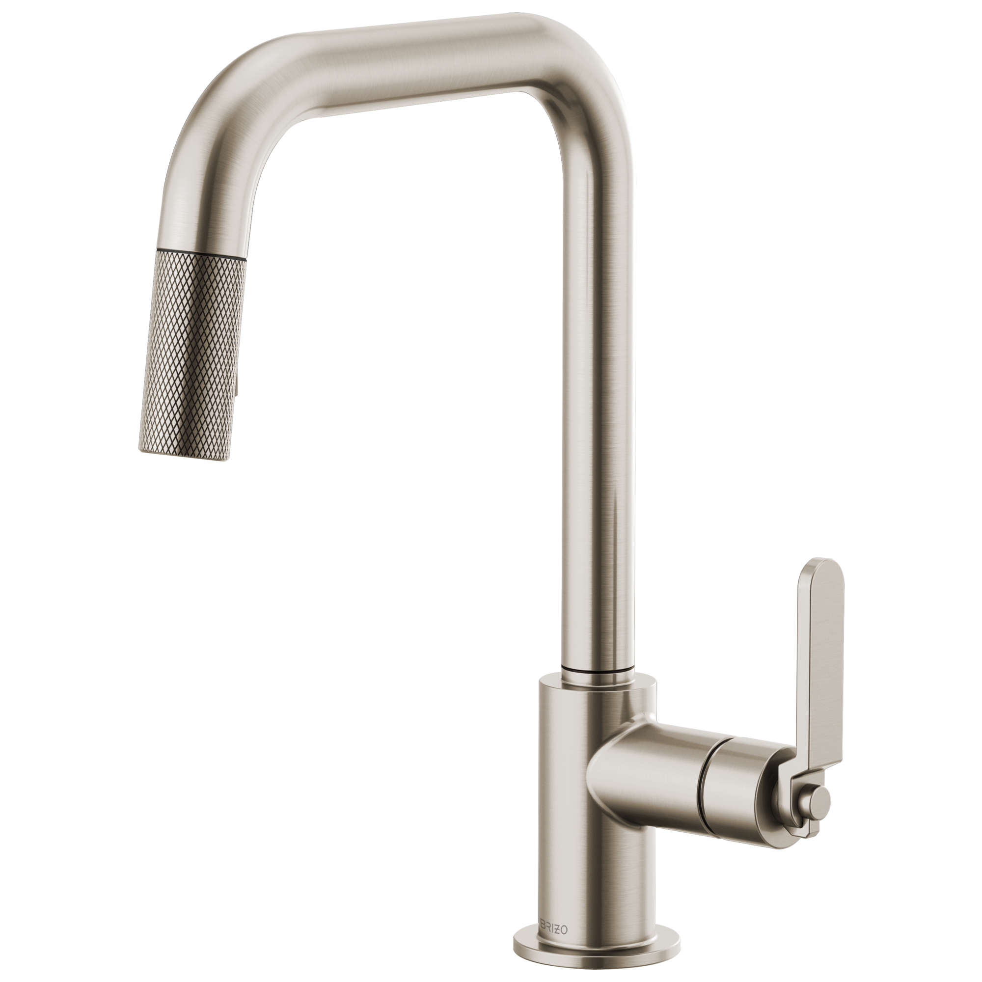 Brizo Litze Pull-Down Faucet with Square Spout and Industrial Handle by Brizo