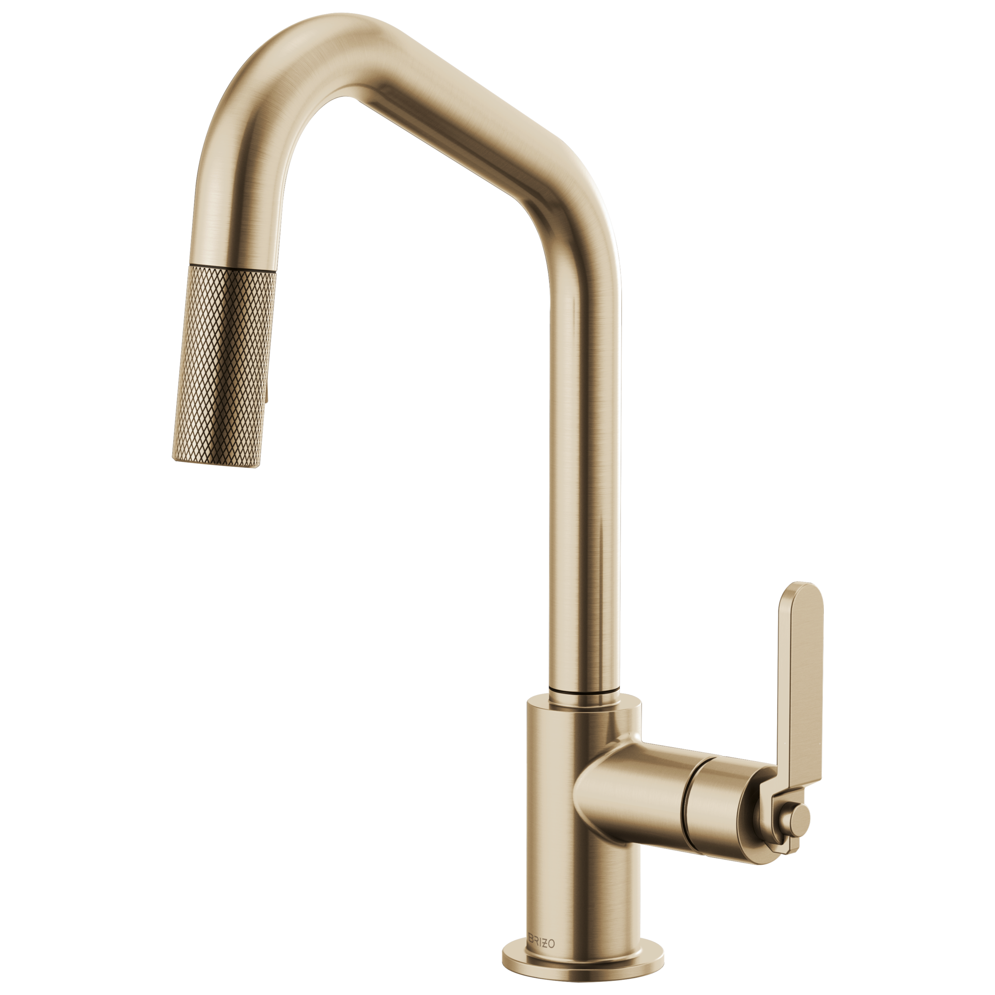 Brizo Litze Pull-Down Faucet with Angled Spout and Industrial Handle by Brizo