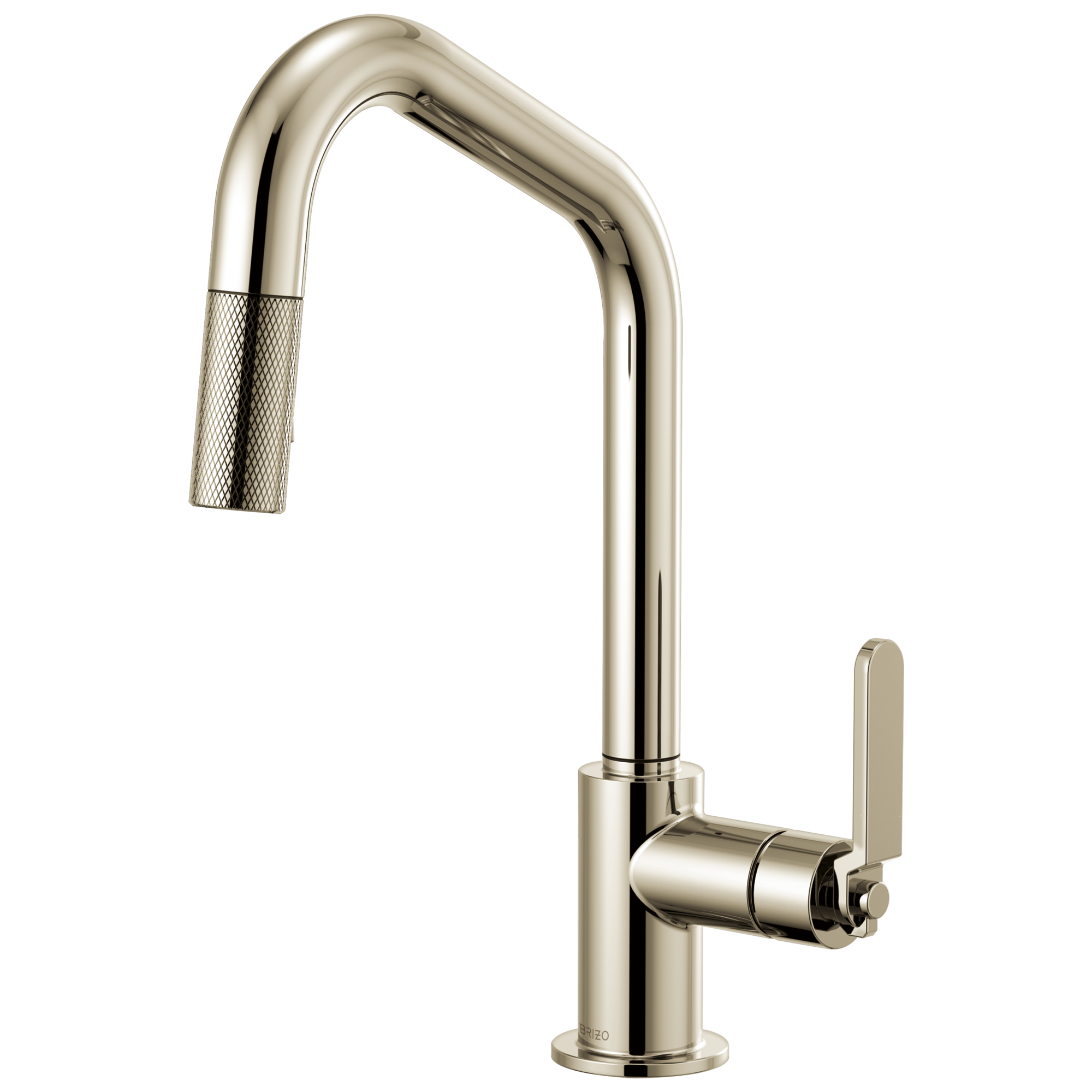Brizo Litze Pull-Down Faucet with Angled Spout and Industrial Handle by Brizo