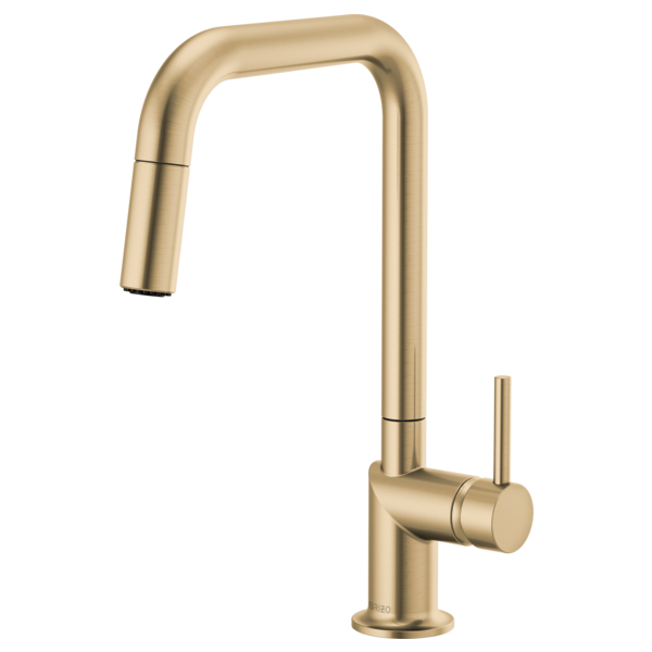 Brizo Odin Pull-Down Faucet With Square Spout - Less Handle