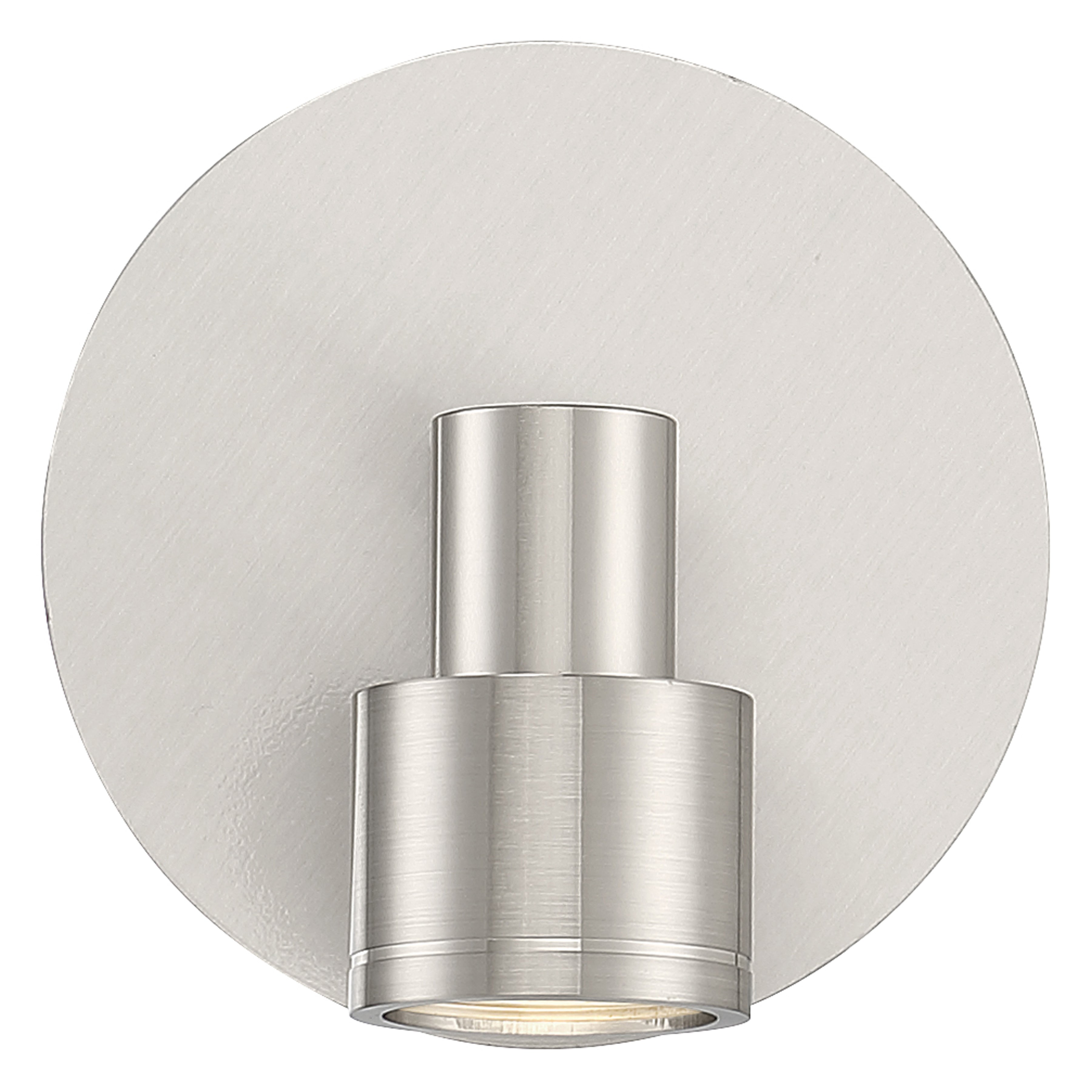 brushed steel adjustable led flush mount