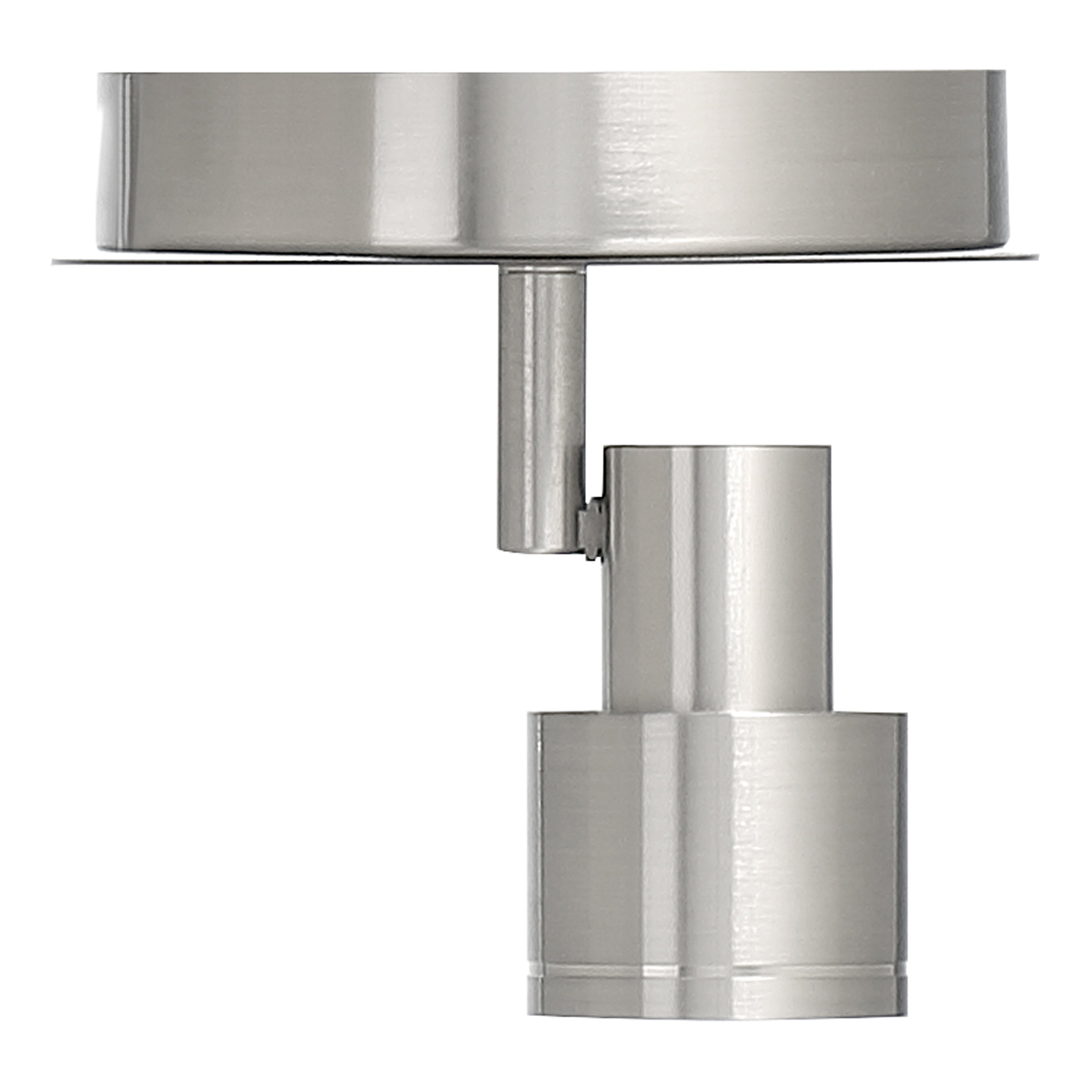 brushed steel adjustable led flush mount