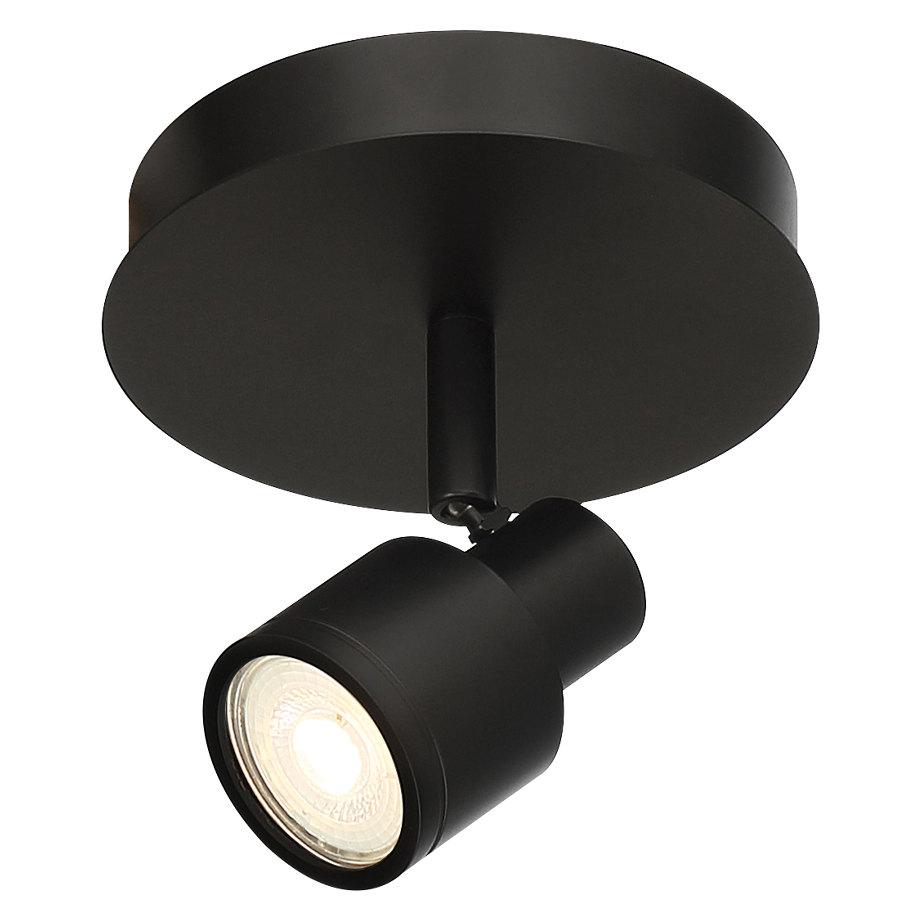 matte black adjustable led flush mount