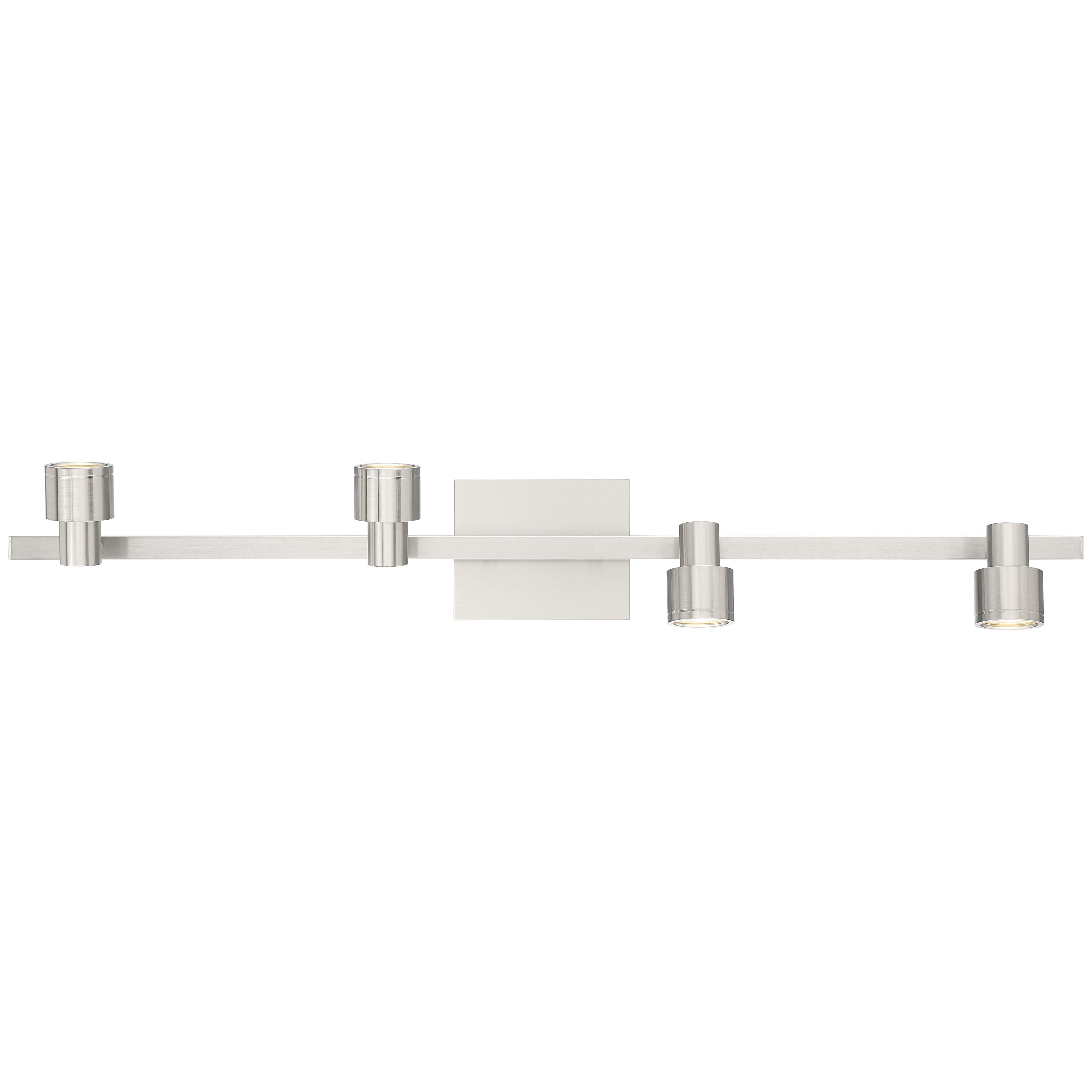 brushed steel adjustable led track