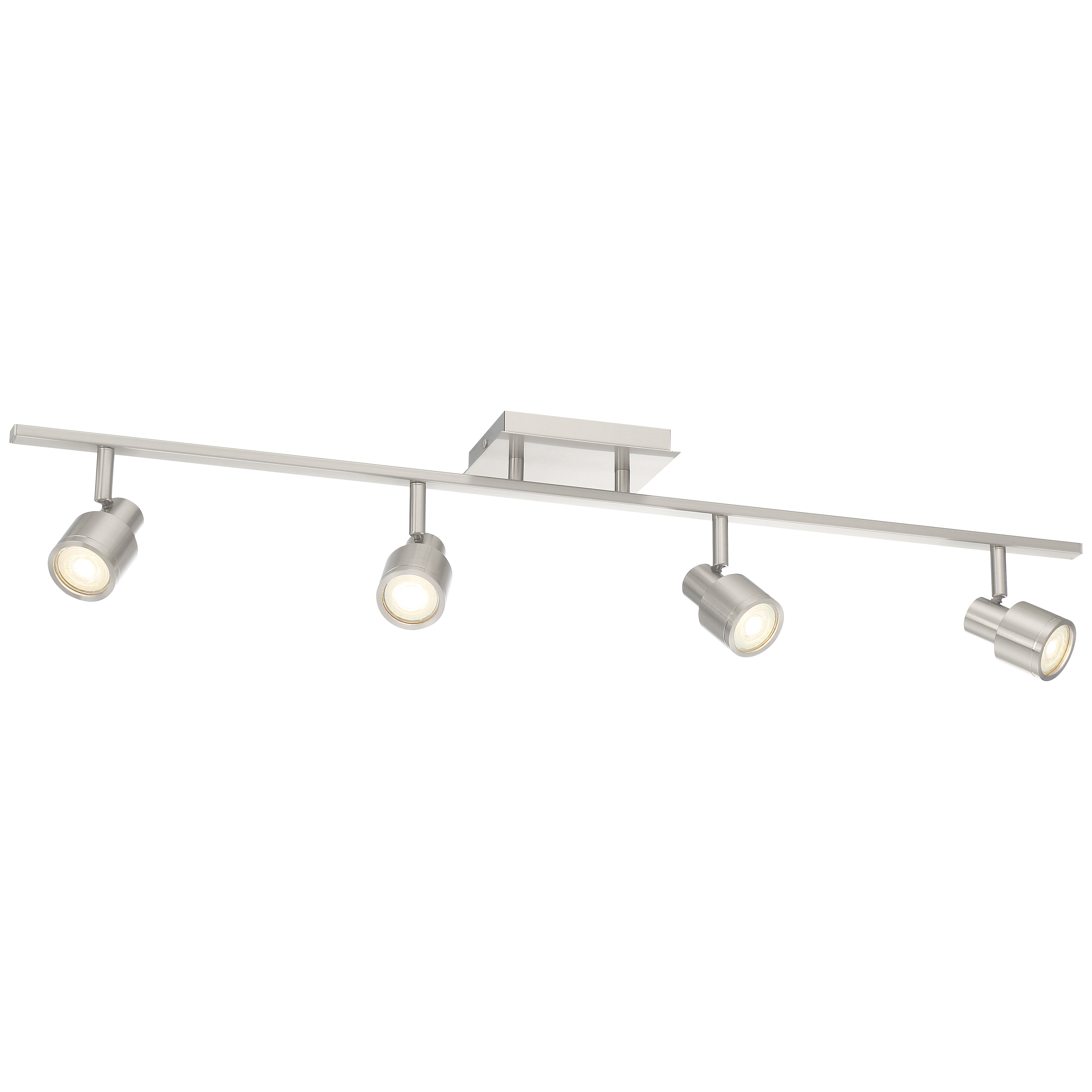 brushed steel adjustable led track