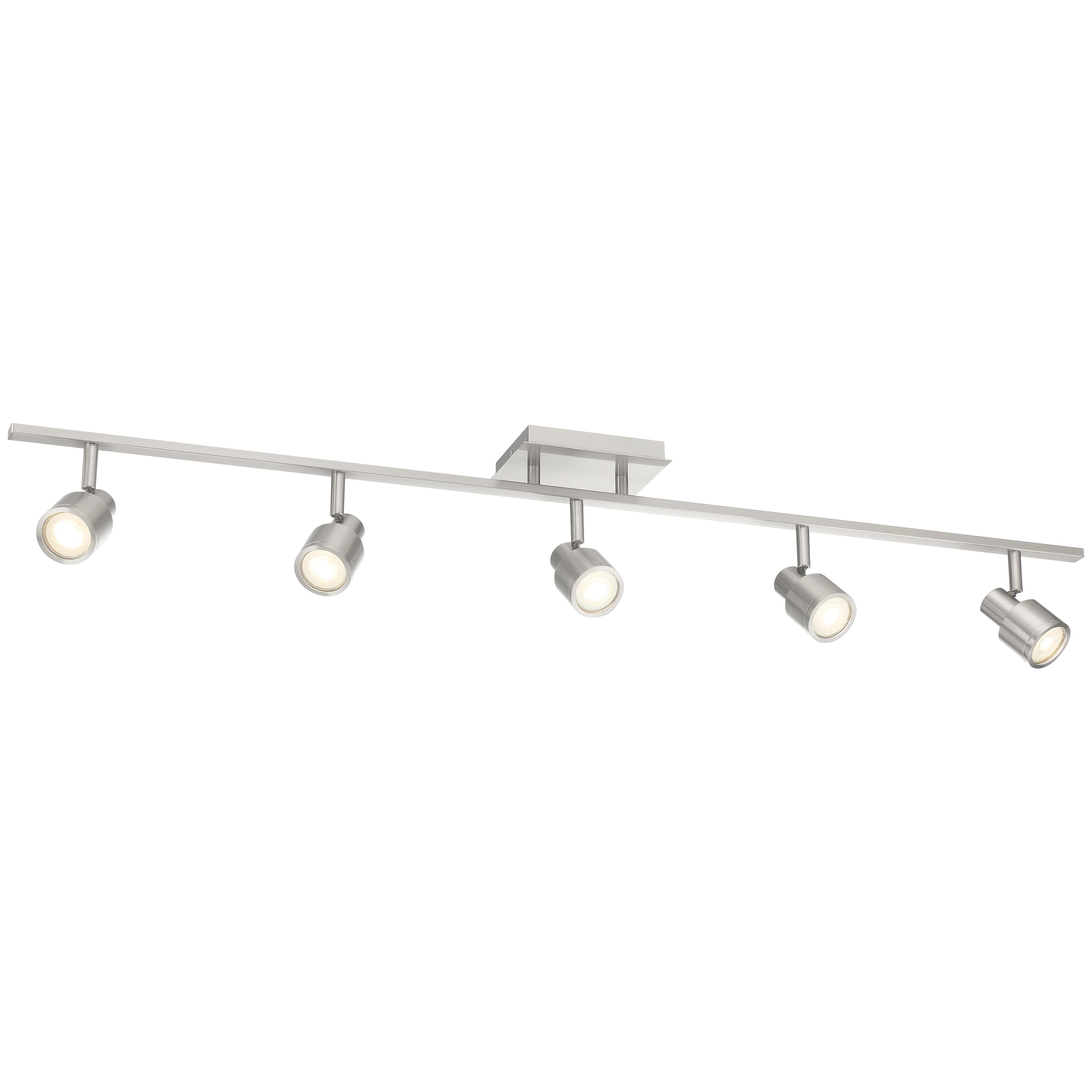 brushed steel adjustable led track