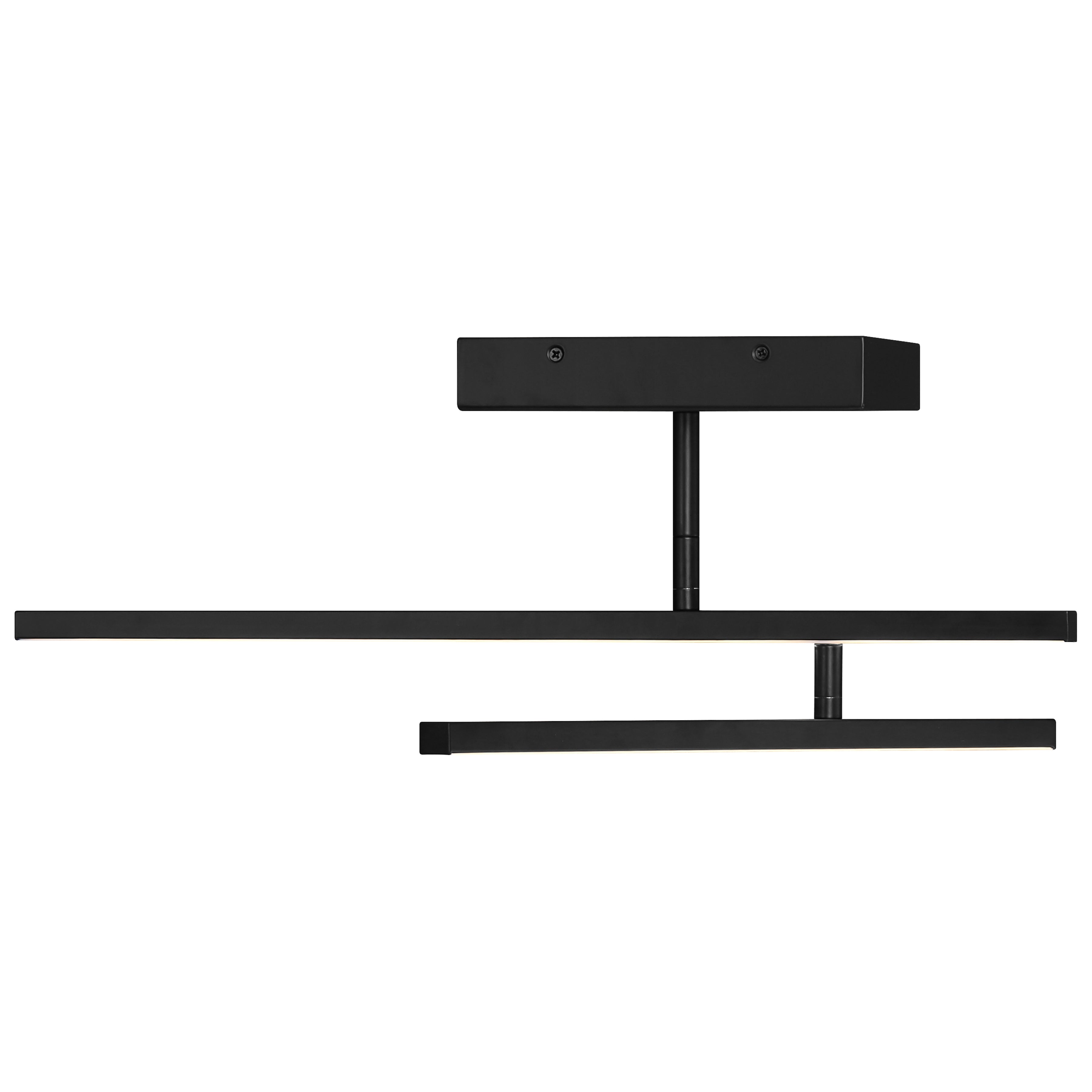 matte black adjustable led semi-flush